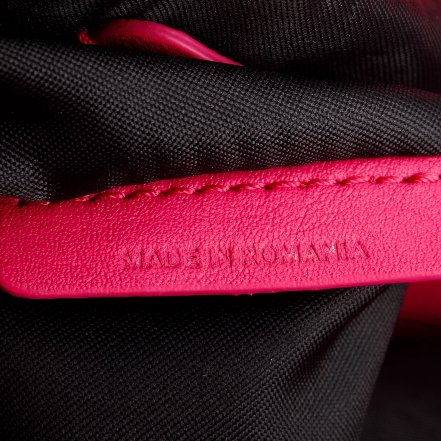 Alexander McQueen Pink Graffiti Nylon Skull Small Crossbody Bag