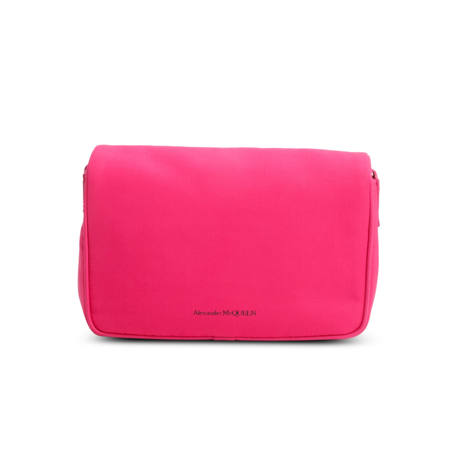 Alexander McQueen Pink Graffiti Nylon Skull Small Crossbody Bag