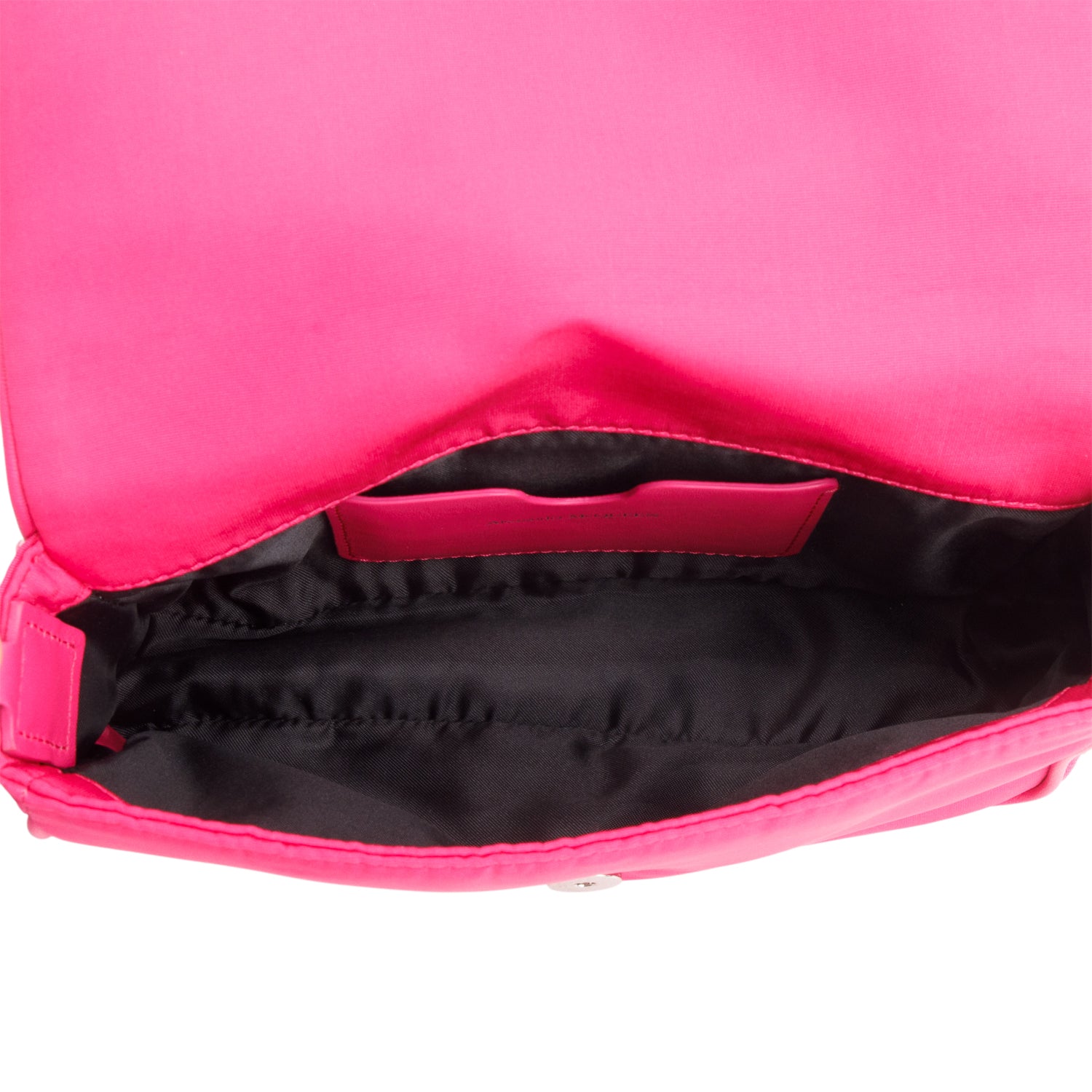 Alexander McQueen Pink Graffiti Nylon Skull Small Crossbody Bag