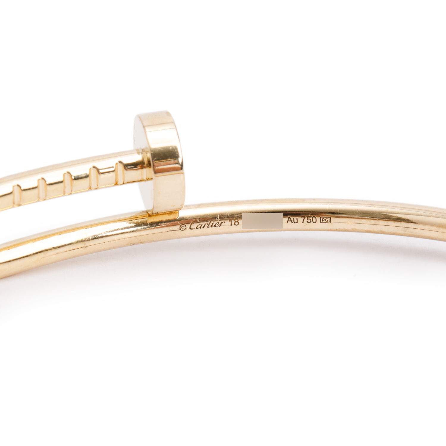 Cartier 2023 18k Yellow Gold Juste Un Clou Bracelet, Small Model Size 18 w/ Box & Certificate