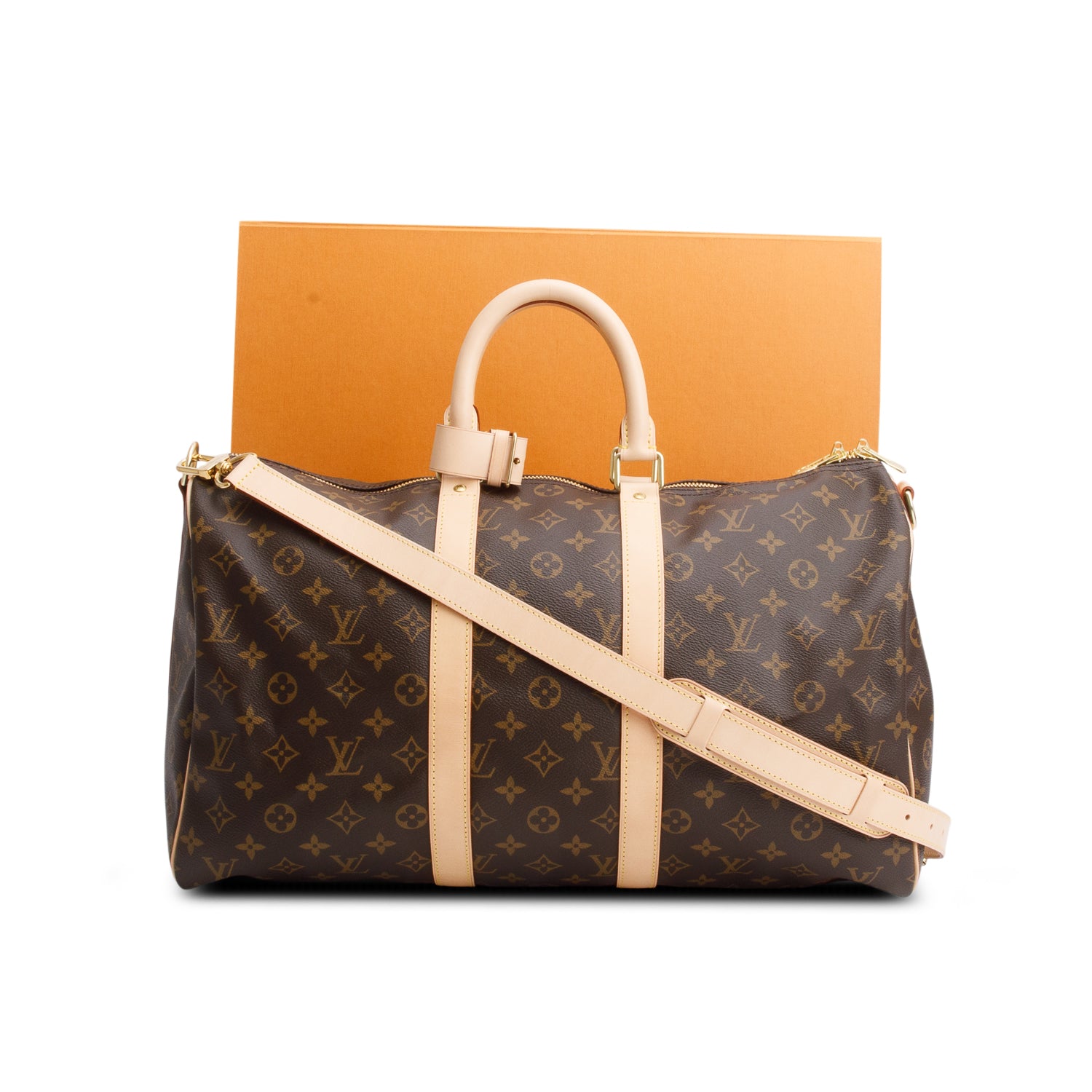 Louis Vuitton Monogram Keepall Bandouliere 45 w/ Strap & Box