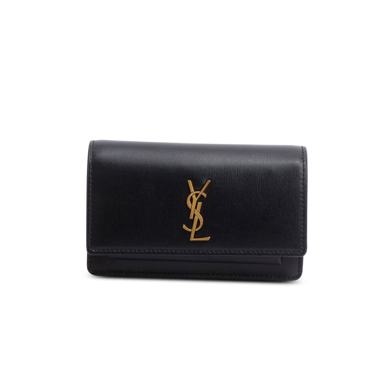 Saint Laurent 2022 Black Leather Baby Sunset Belt Bag w/ Box