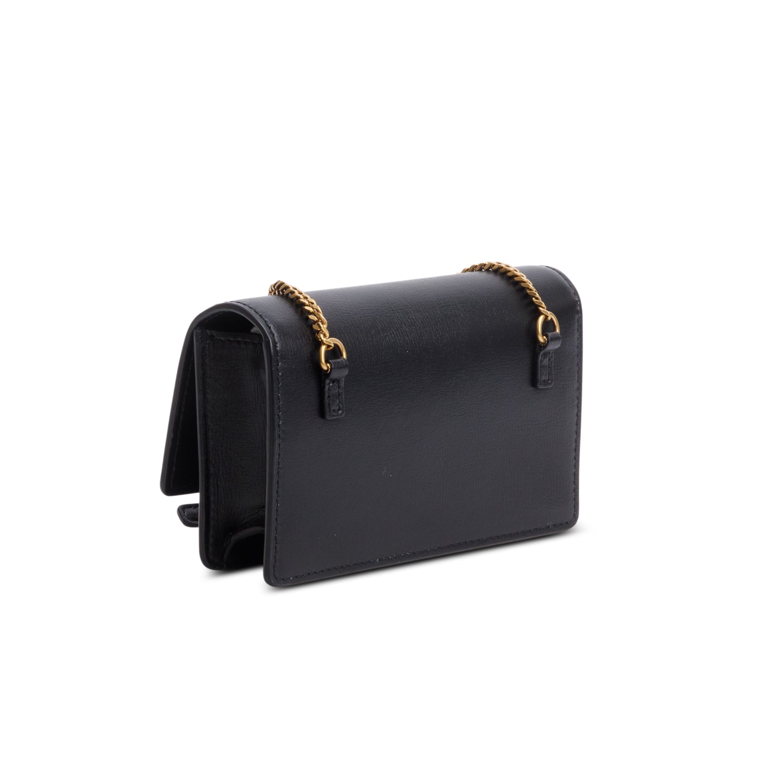 Saint Laurent 2022 Black Leather Baby Sunset Belt Bag w/ Box