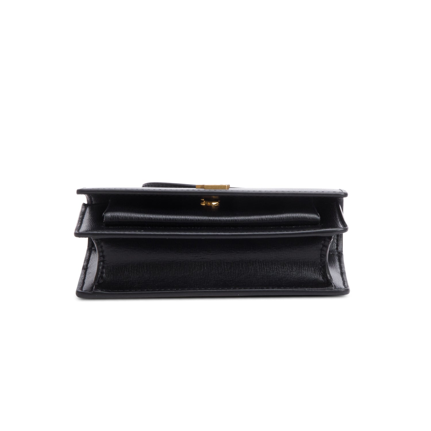 Saint Laurent 2022 Black Leather Baby Sunset Belt Bag w/ Box