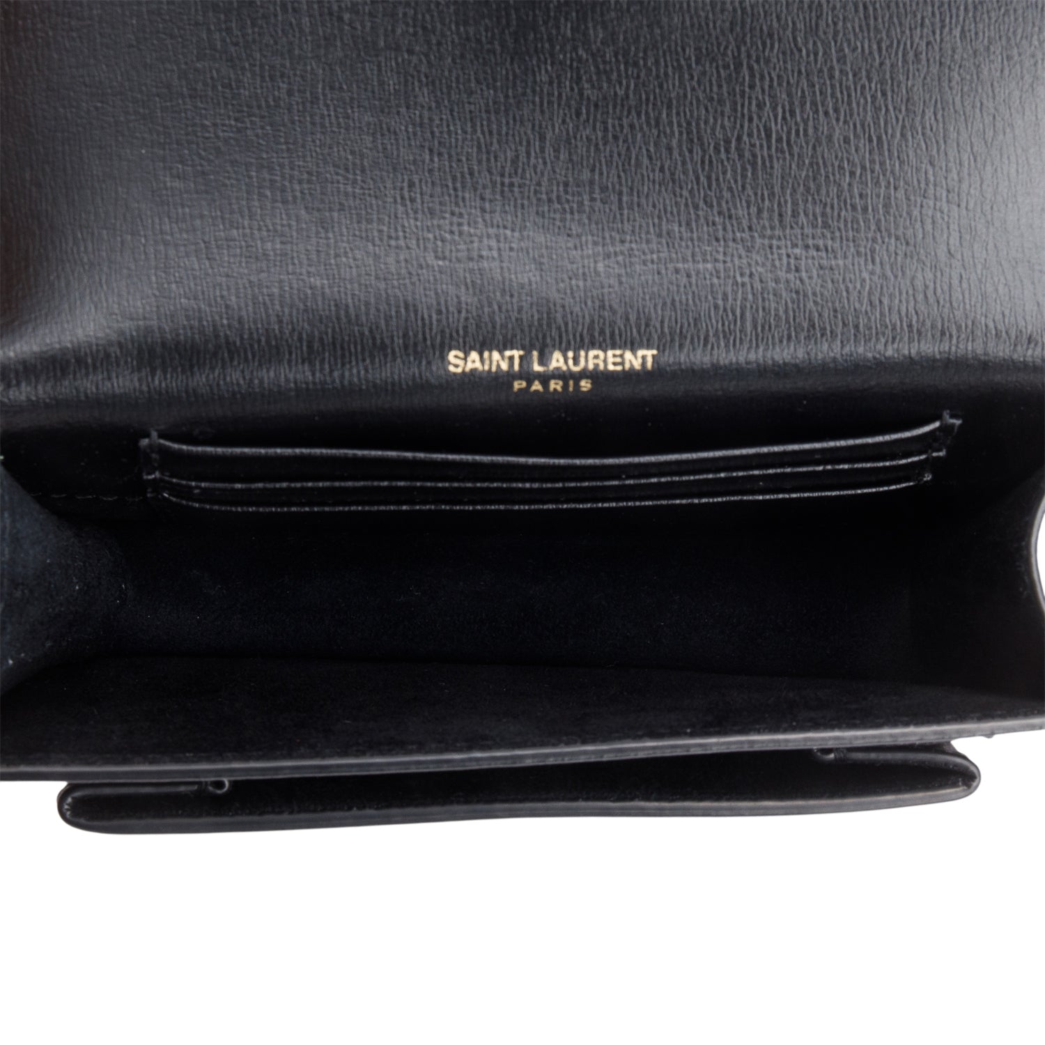 Saint Laurent 2022 Black Leather Baby Sunset Belt Bag w/ Box