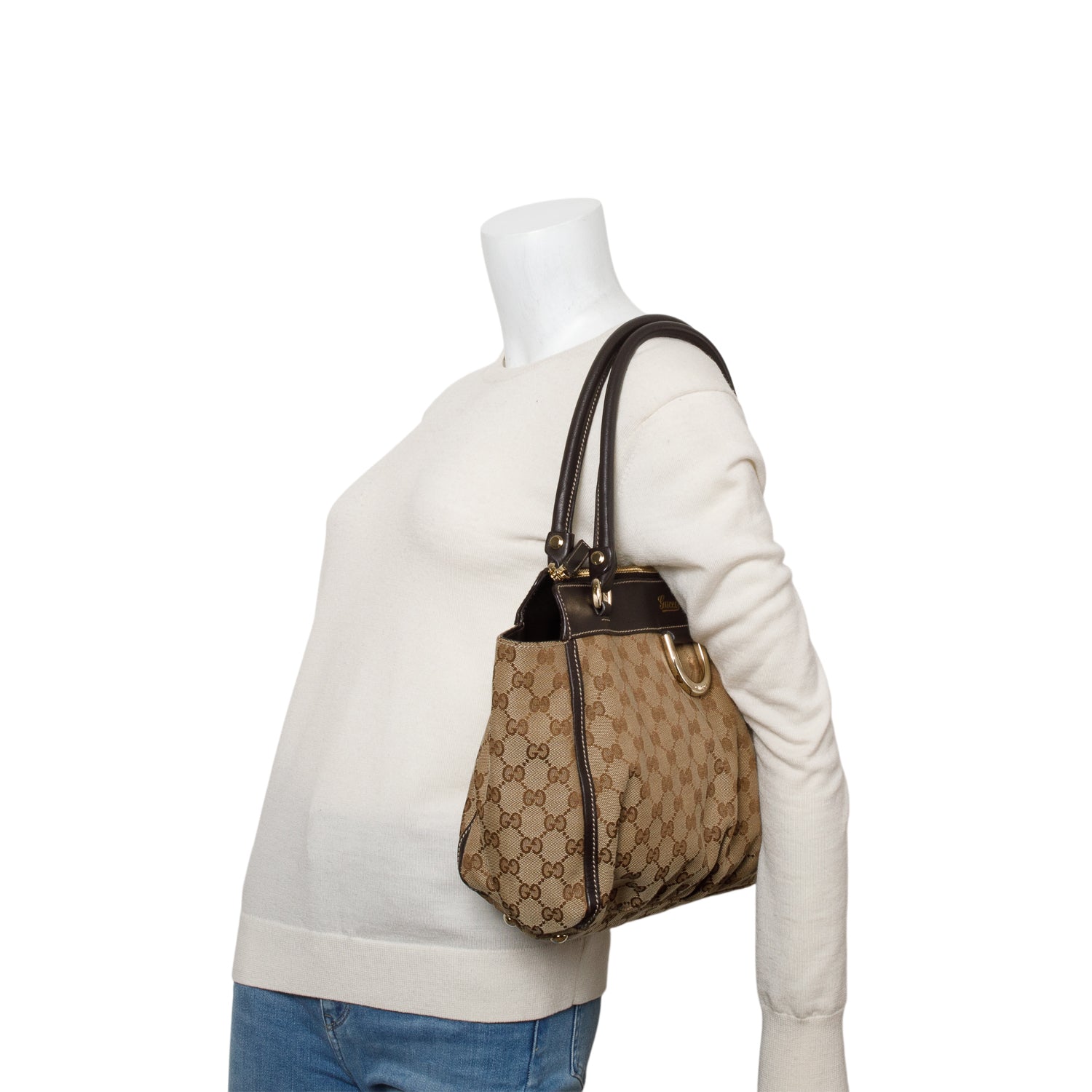 Gucci Monogram D-Ring Tote