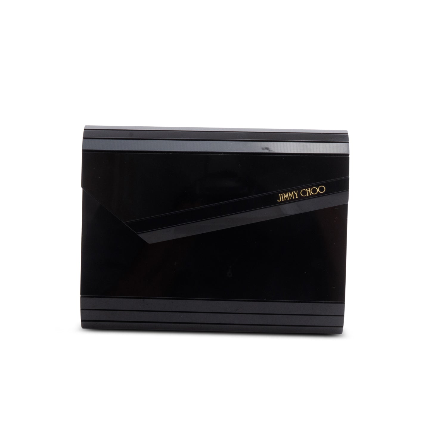 Jimmy Choo Black Acrylic Candy Clutch w/ Box