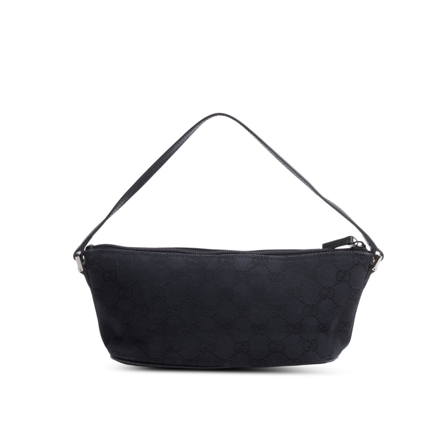 Gucci Black GG Canvas Boat Pochette