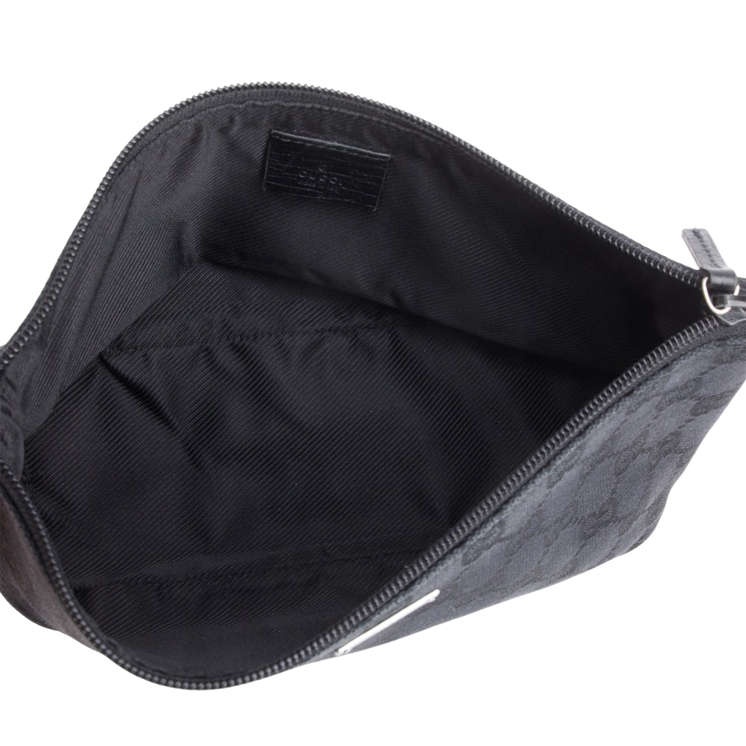 Gucci Black GG Canvas Boat Pochette