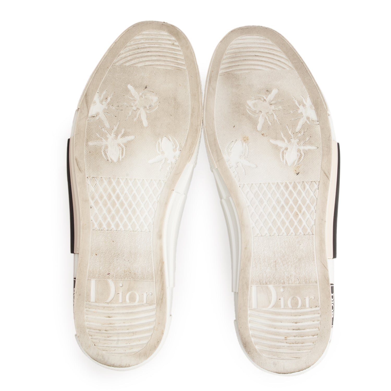 Christian Dior Black/White Oblique Transparent Canvas B23 Low Sneakers, Men's Size 43 w/ Box