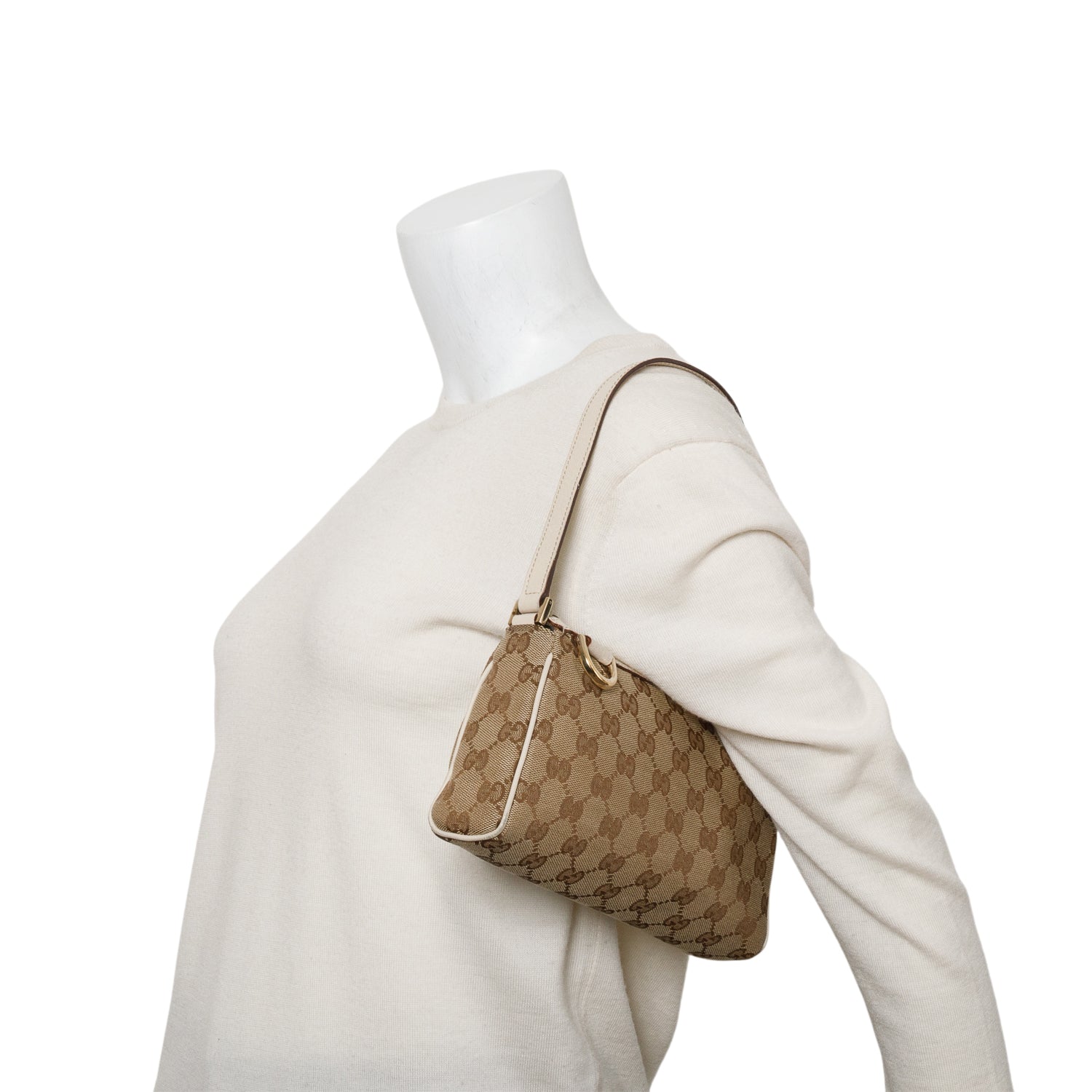 Gucci GG Canvas D Ring Abbey Pochette