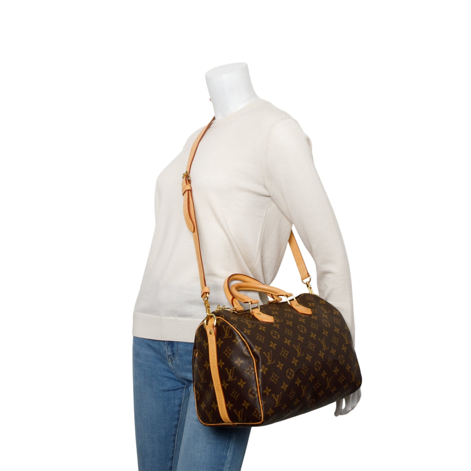 Louis Vuitton Monogram Speedy Bandouliere 30 w/ Strap