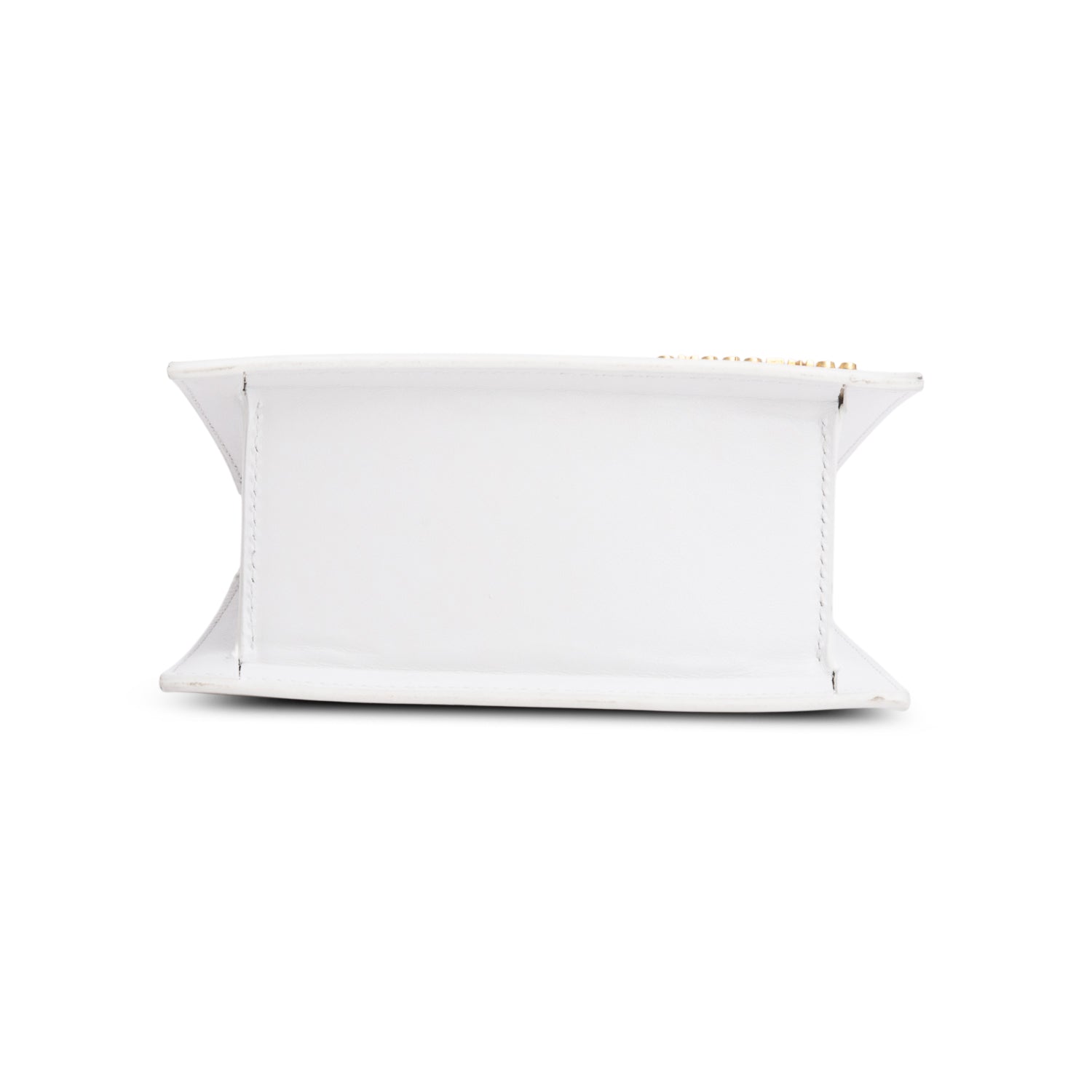 Jacquemus White Smooth Calfskin Le Chiquito Moyen w/ Box & Strap