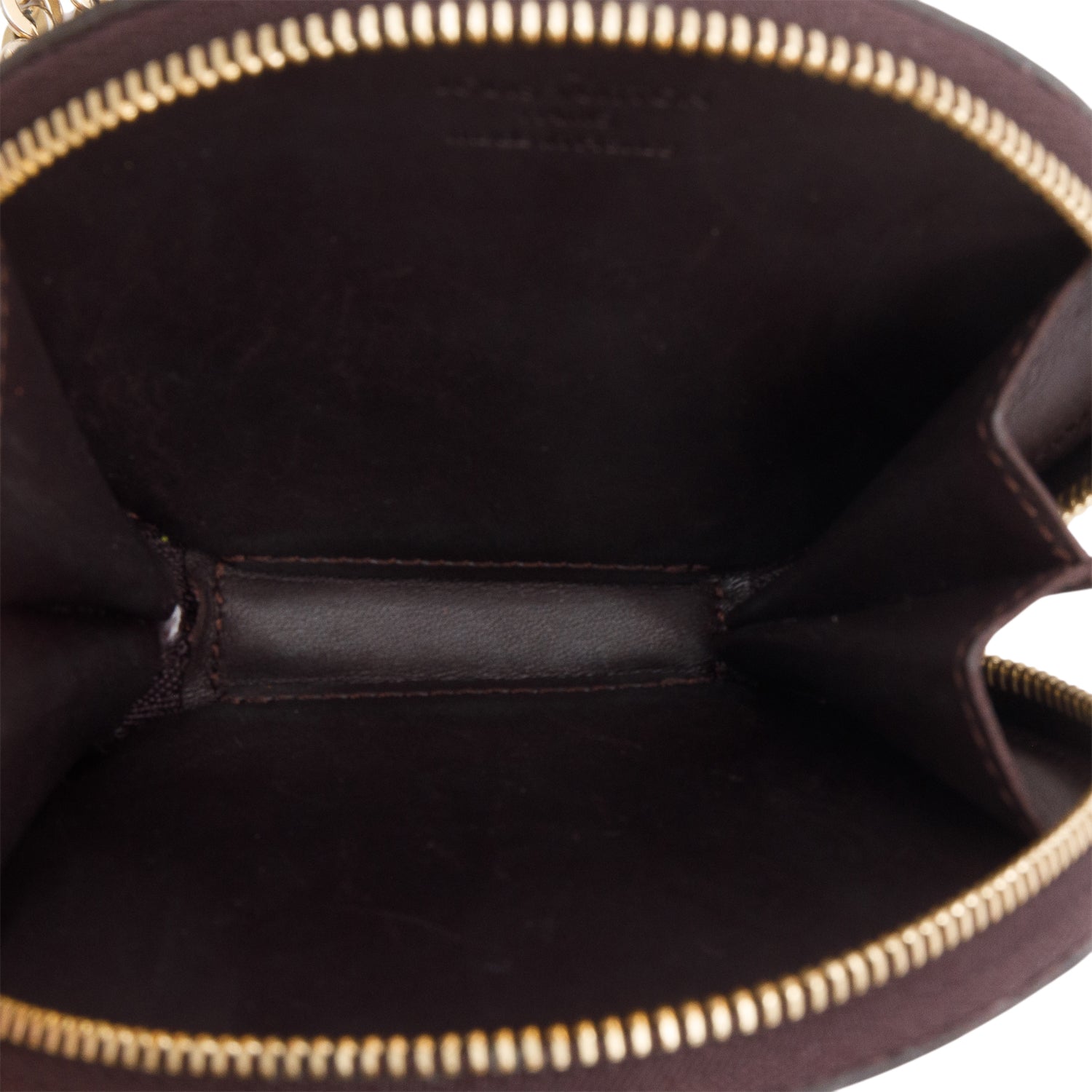 Louis Vuitton Burgundy Vernis Round Coin Purse
