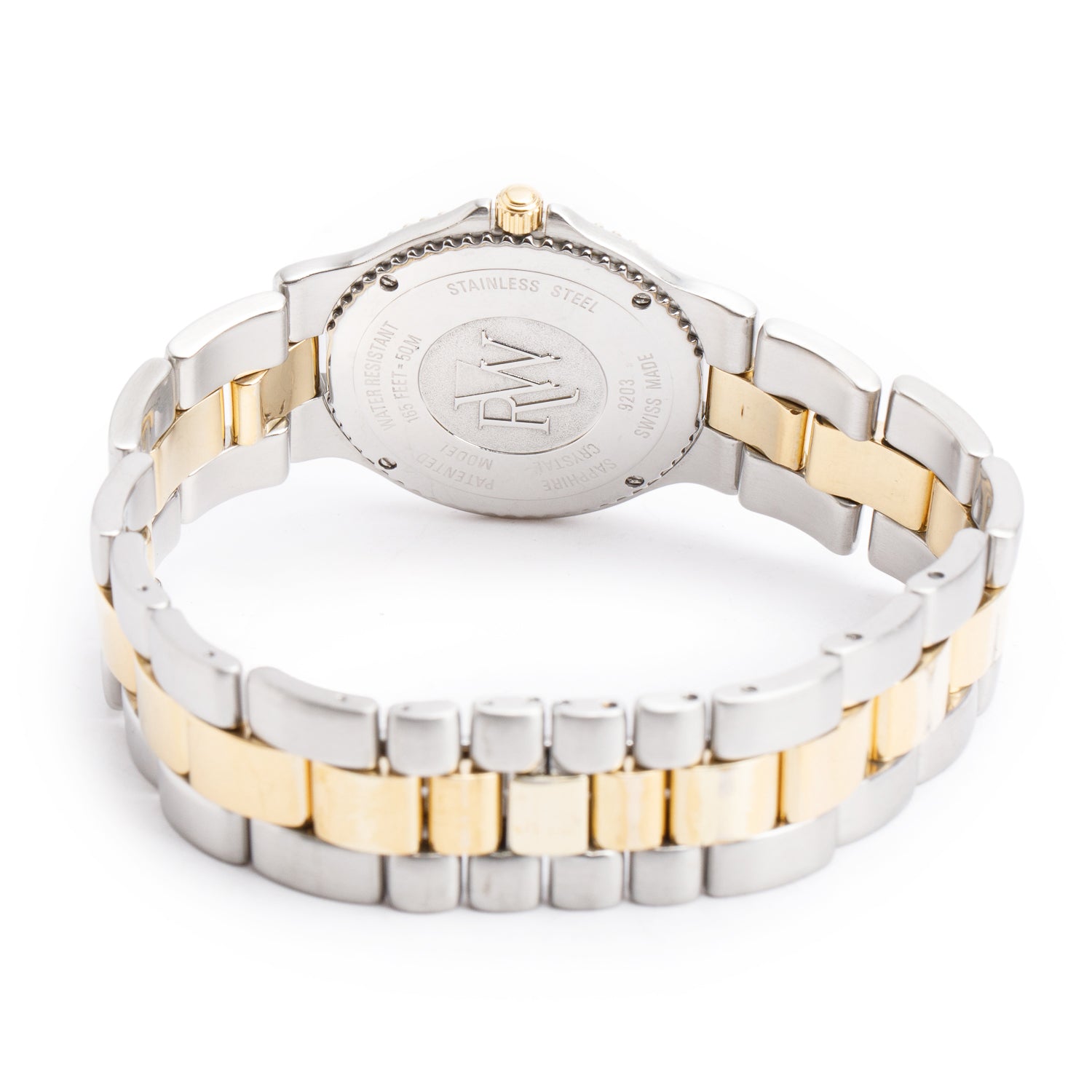 Raymond Weil Two-Tone Stainless Steel Amadeus 200 35 MM Quartz Watch Champaigne Dial 9203