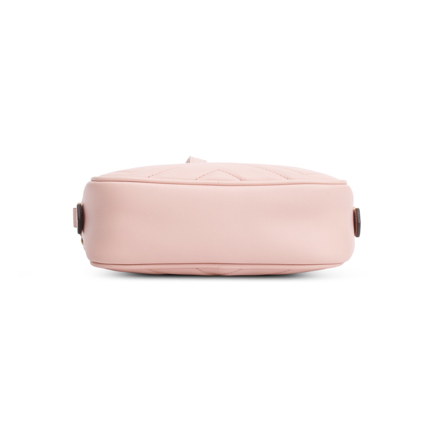 Gucci Pink Calfskin Matelasse Mini GG Marmont Chain Shoulder Bag