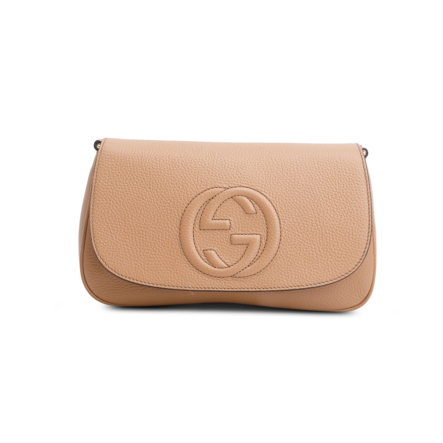 Gucci Brown Leather Medium Soho Chain Crossbody Bag