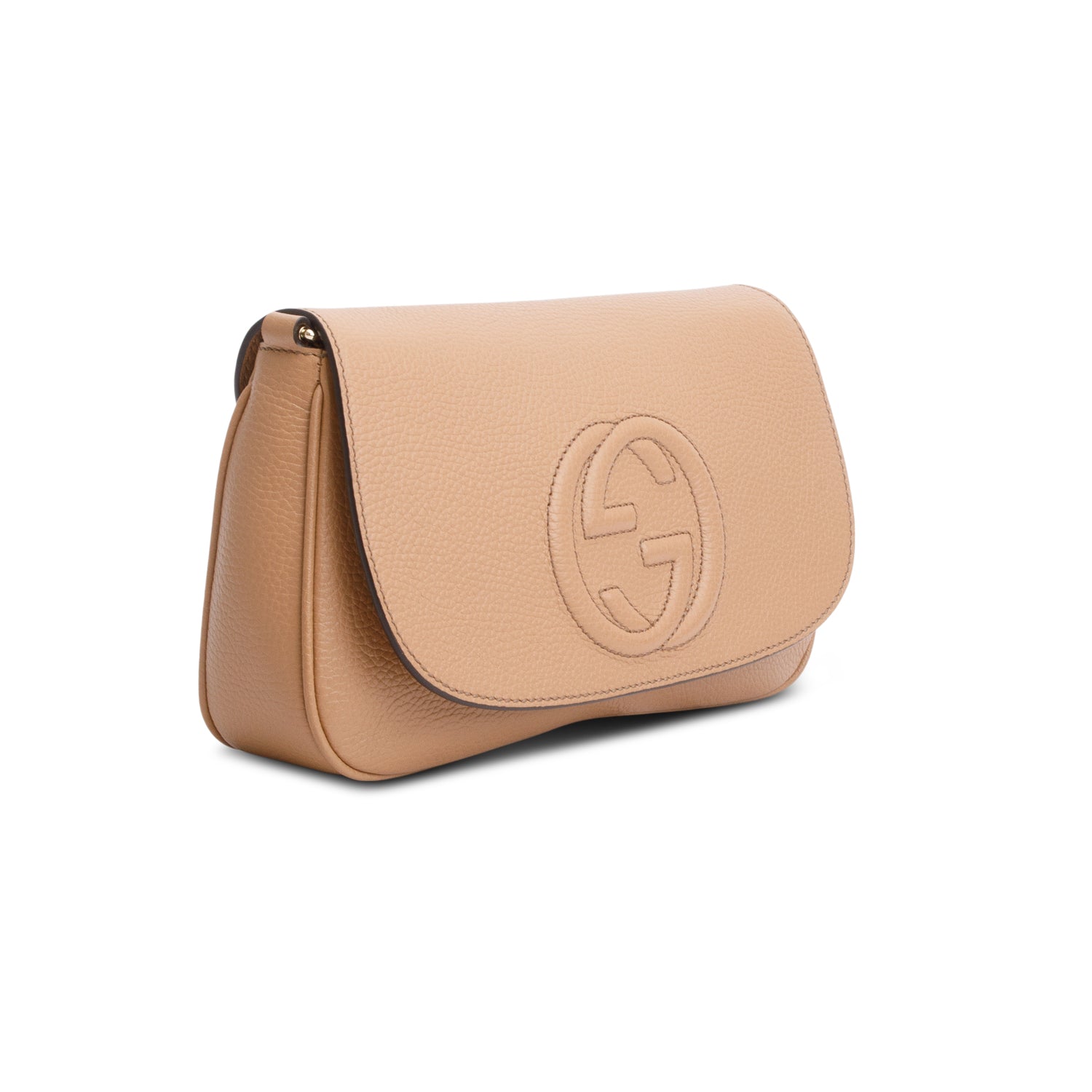 Gucci Brown Leather Medium Soho Chain Crossbody Bag