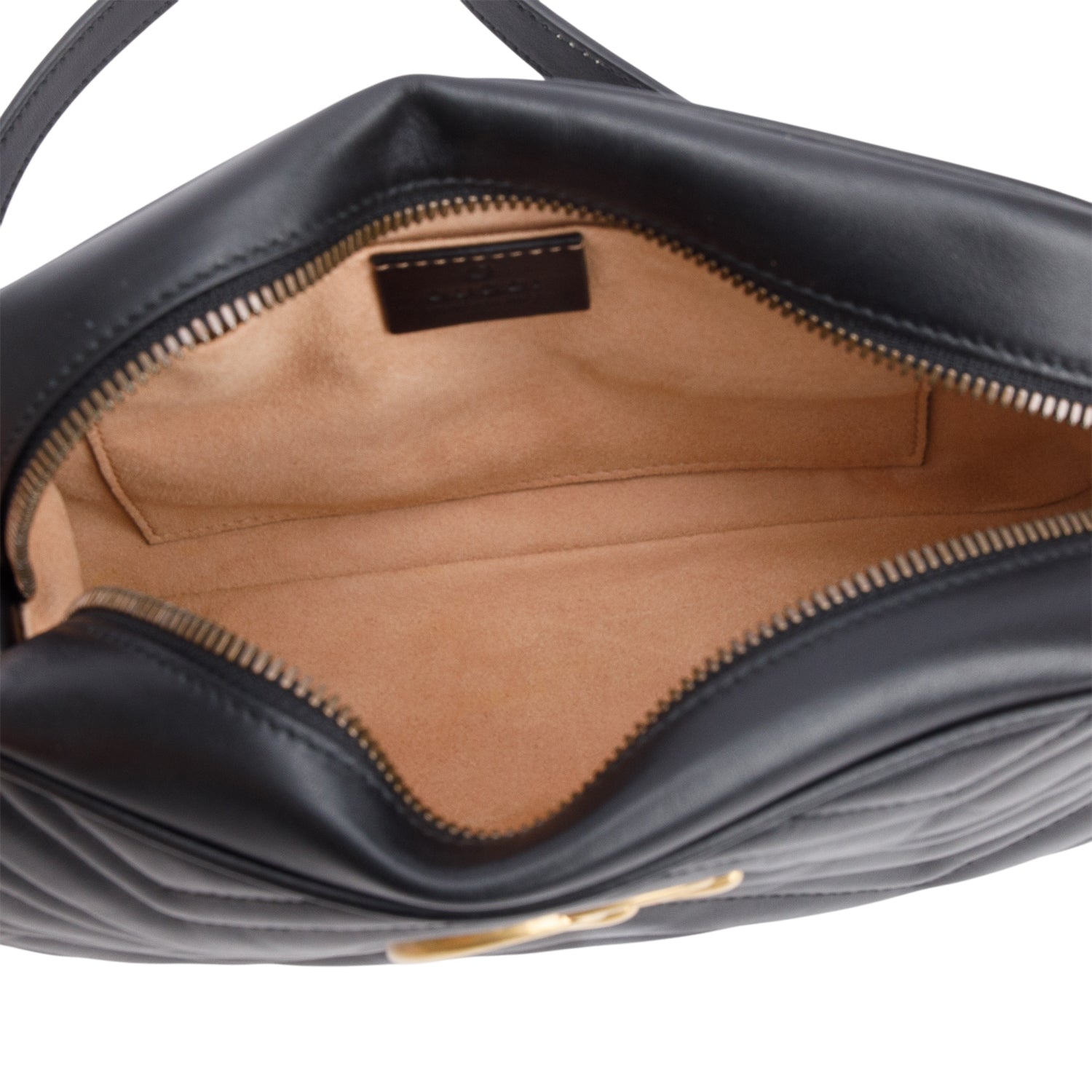 Gucci Black GG Marmont Matelasse Small Camera Bag