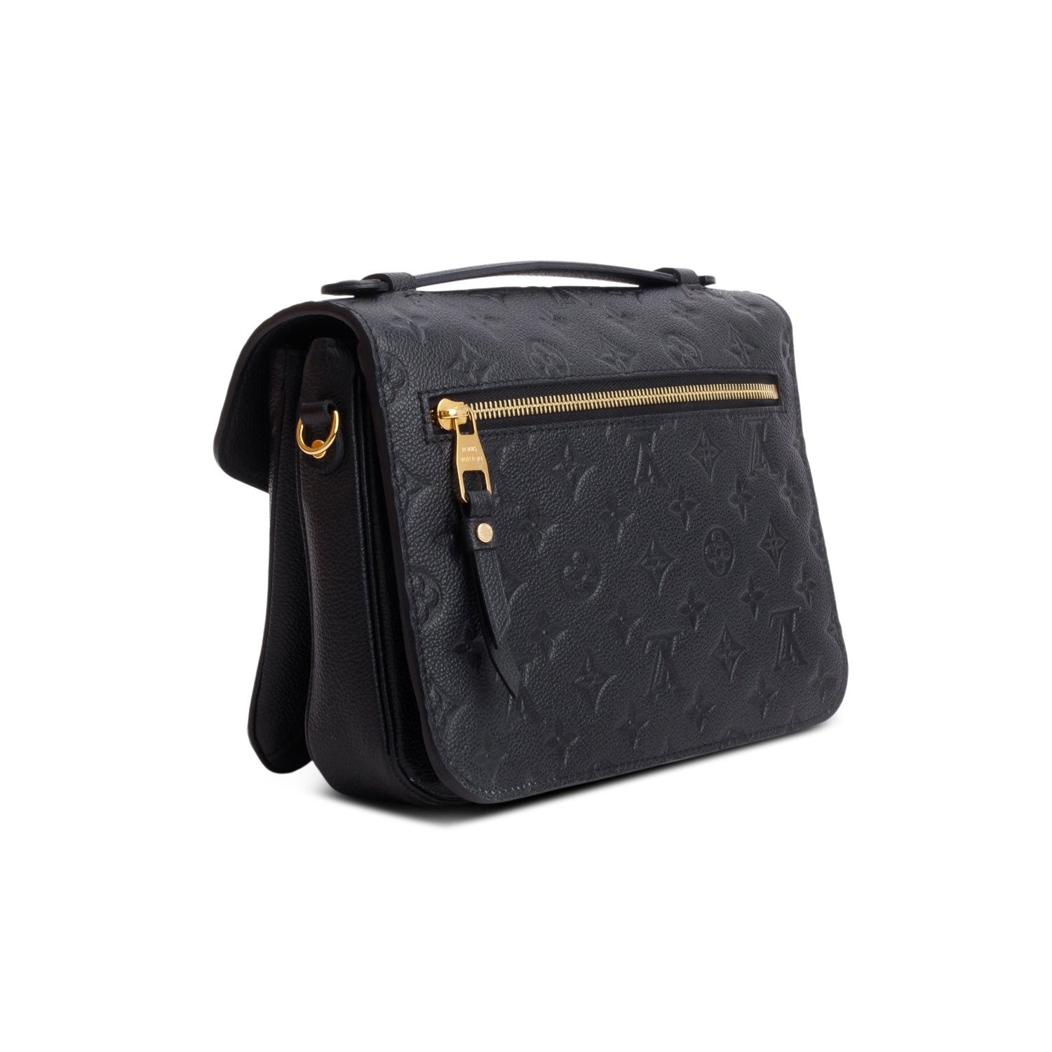 Louis Vuitton Black Monogram Empreinte Leather Pochette Metis w/ Box