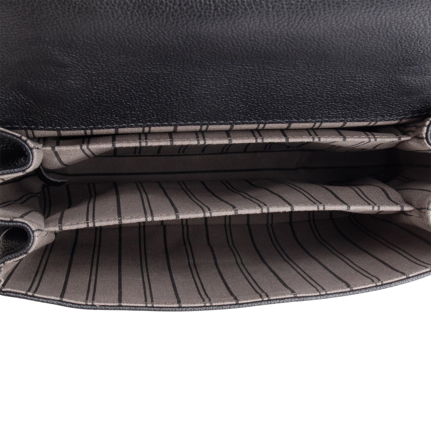 Louis Vuitton Black Monogram Empreinte Leather Pochette Metis w/ Box