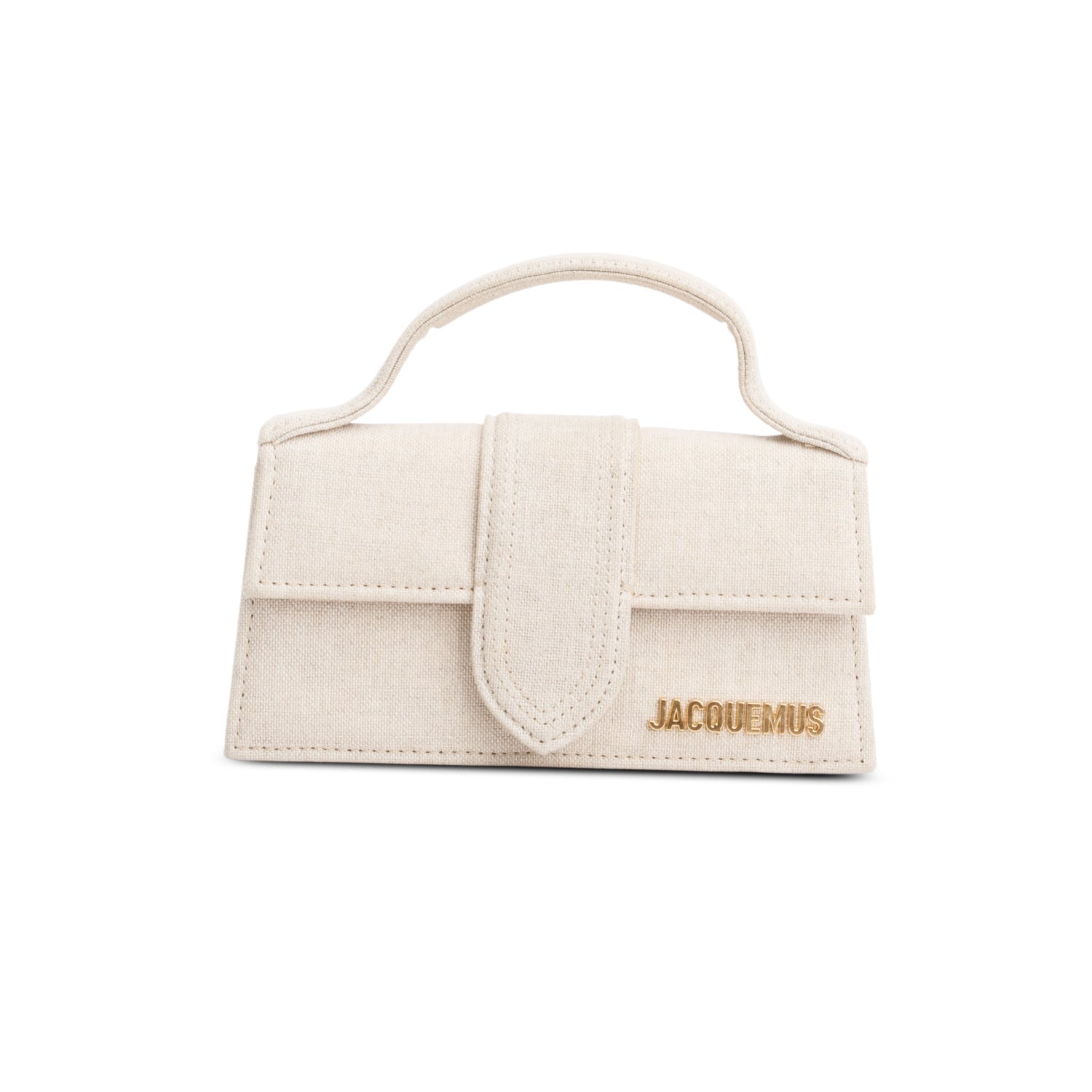 Jacquemus Linen Les Classique The Bambino Bag w/ Strap