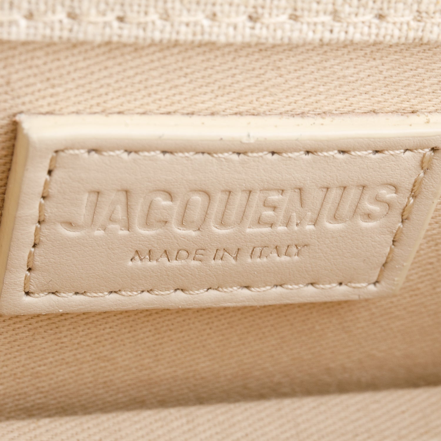 Jacquemus Linen Les Classique The Bambino Bag w/ Strap
