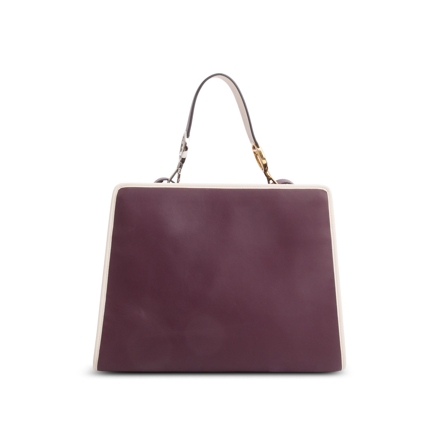 Fendi Purple Calfskin Medium Runaway Tote w/ Straps