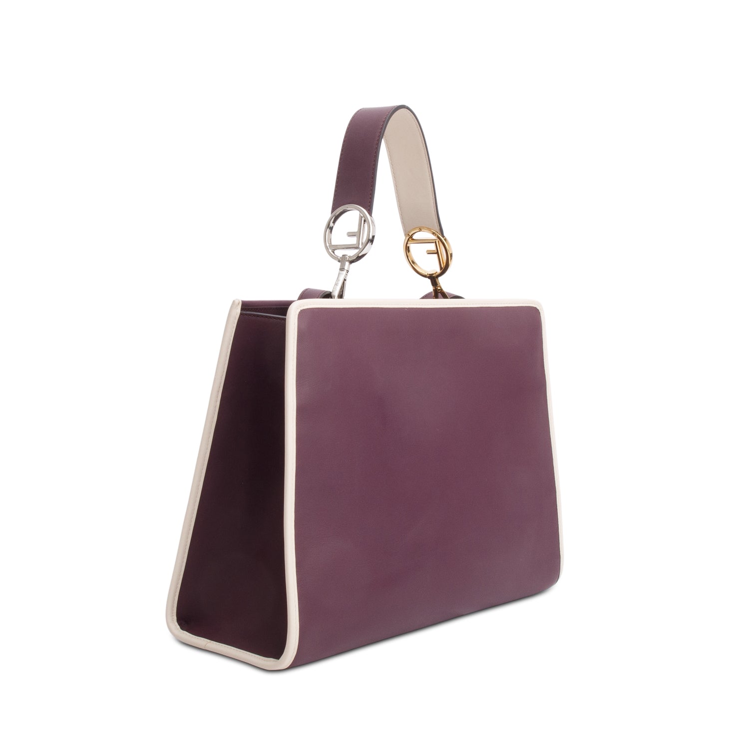 Fendi Purple Calfskin Medium Runaway Tote w/ Straps