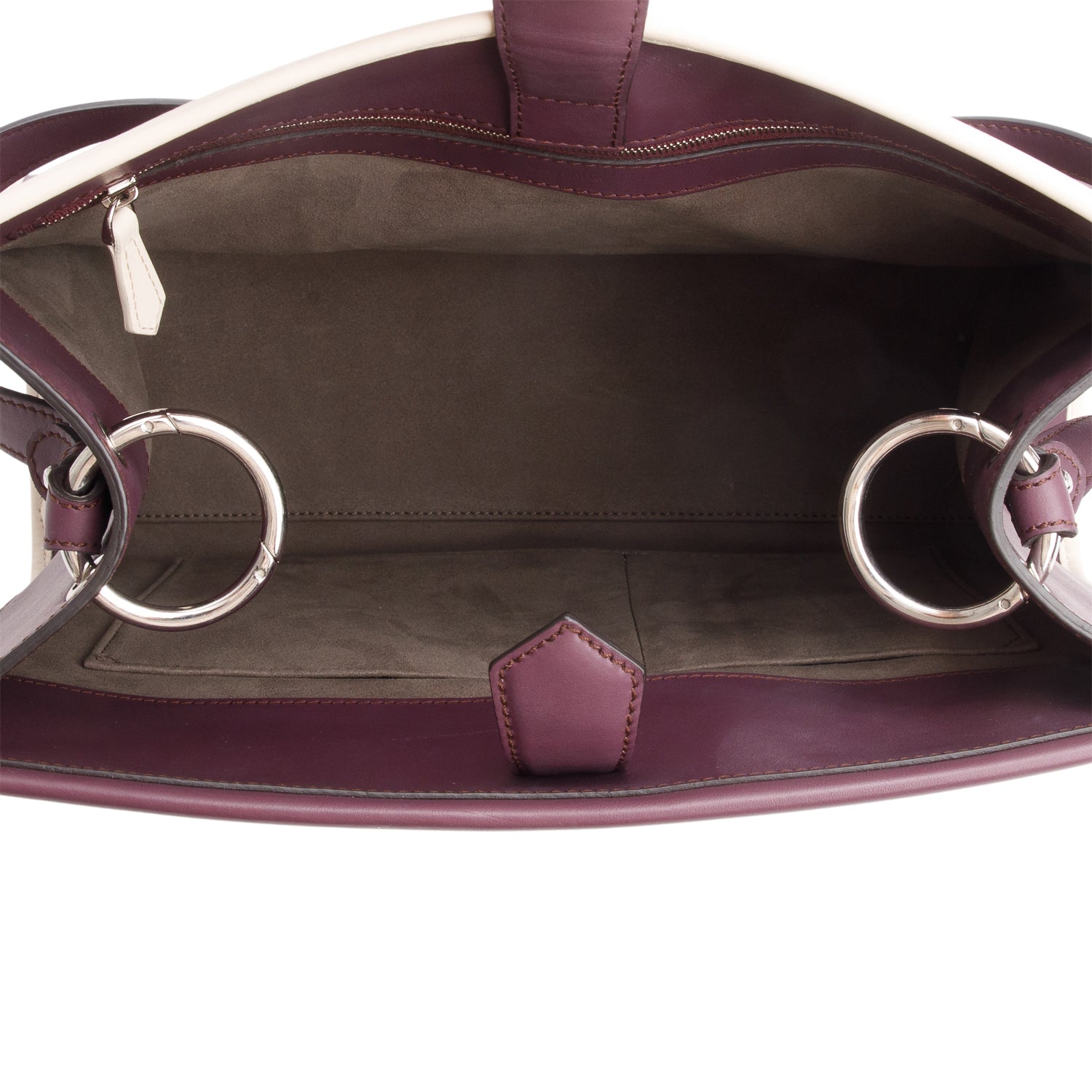 Fendi Purple Calfskin Medium Runaway Tote w/ Straps