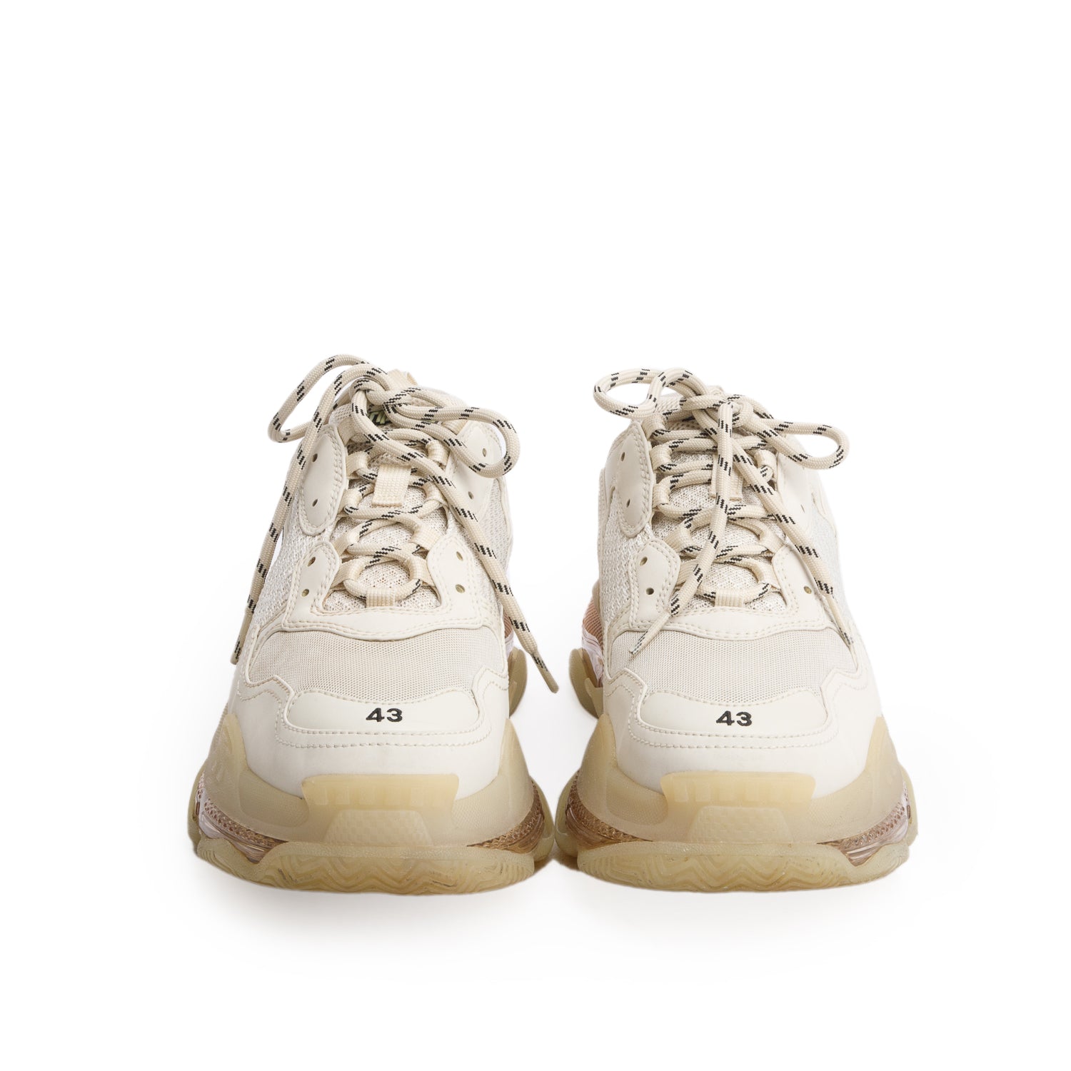 Balenciaga Off White Triple S Sneaker, Men's Size 43 w/ Box