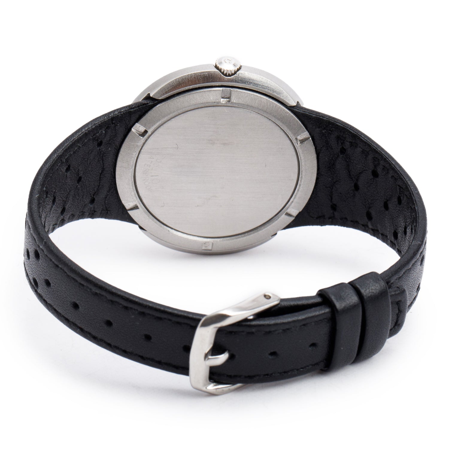 Omega Vintage Stainless Steel Geneve Dynamic Tool 107 41 MM Automatic Watch Black Dial