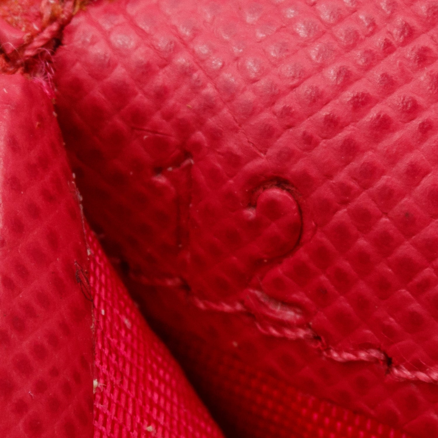 Prada Pink Saffiano Lux Leather Bow Continental Wallet