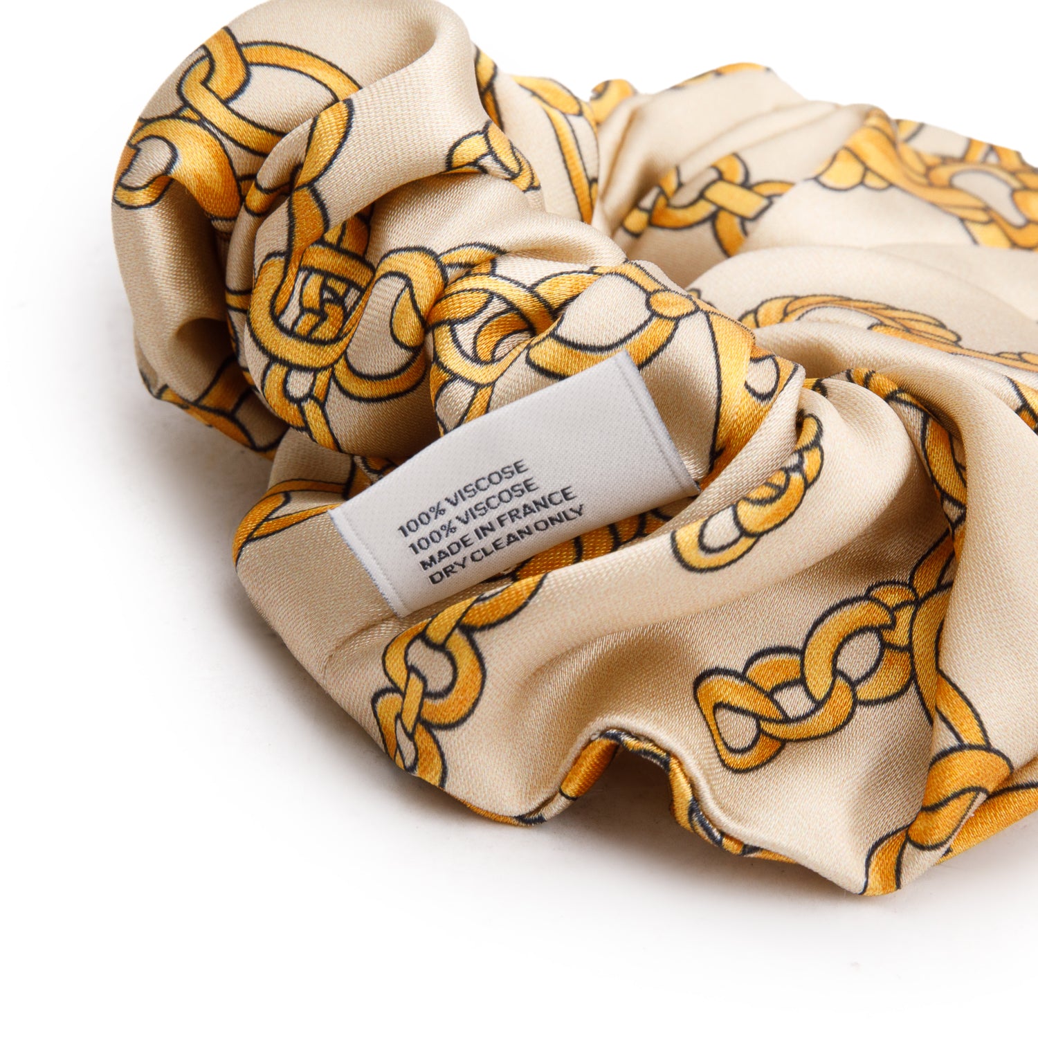 Celine Gold Triomphe Scrunchy