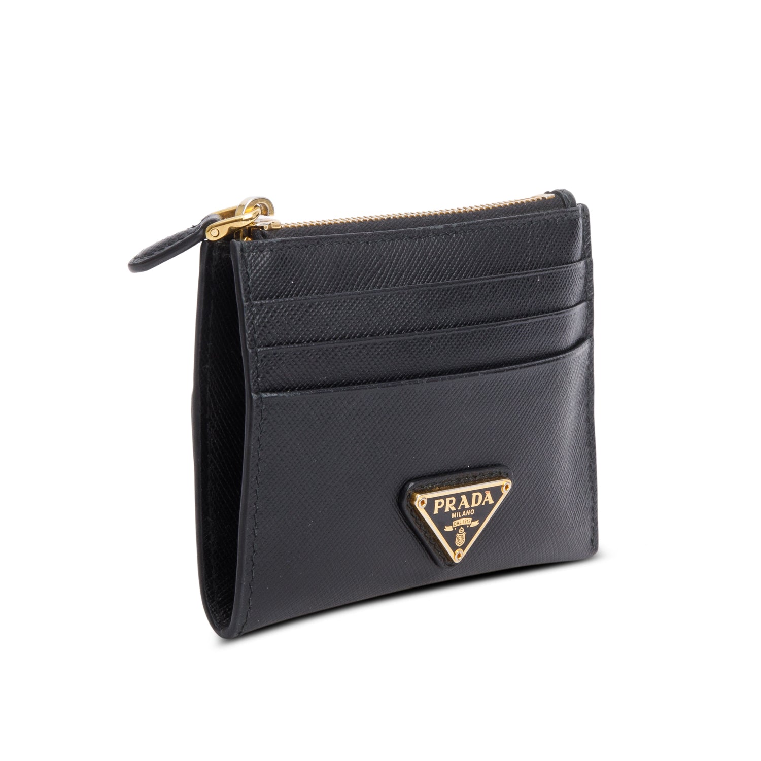 Prada Black Saffiano Leather Card Holder