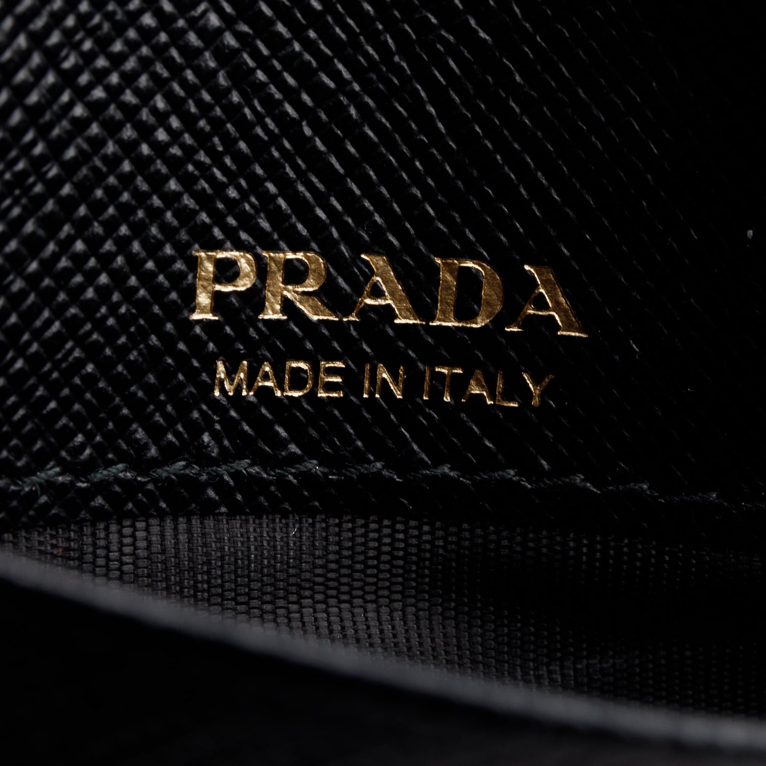 Prada Black Saffiano Leather Card Holder