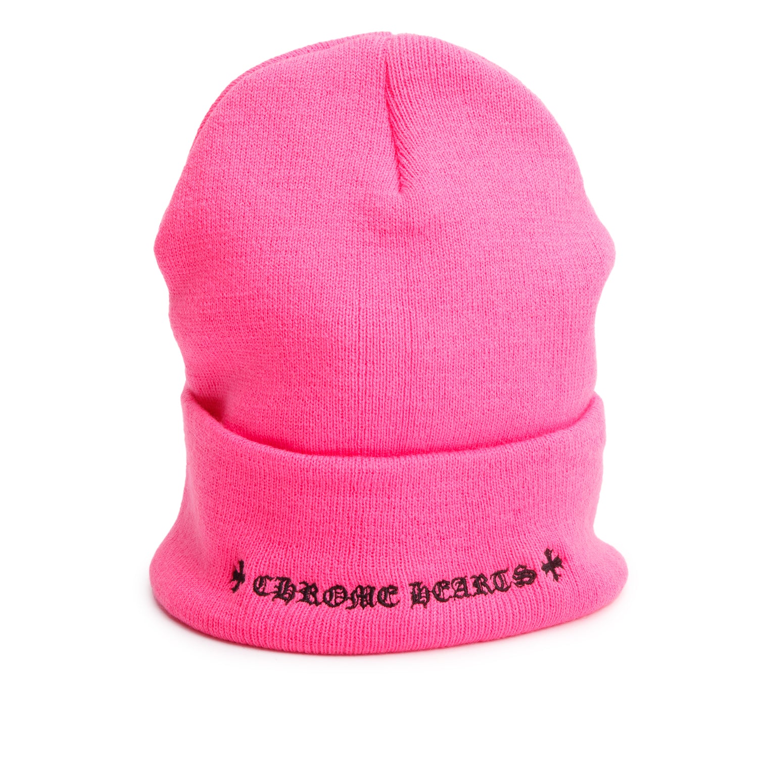 Chrome Hearts Pink Plus Cross Beanie