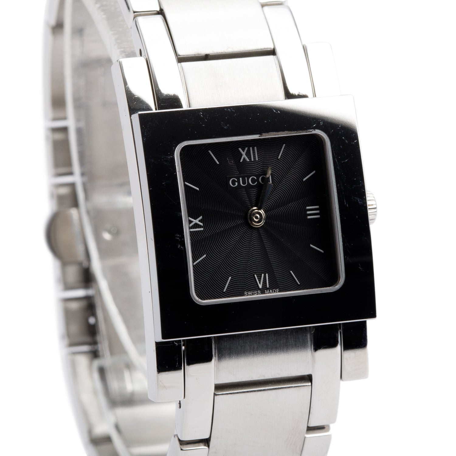 Gucci Stainless Steel 7900 Series Watch Black Dial