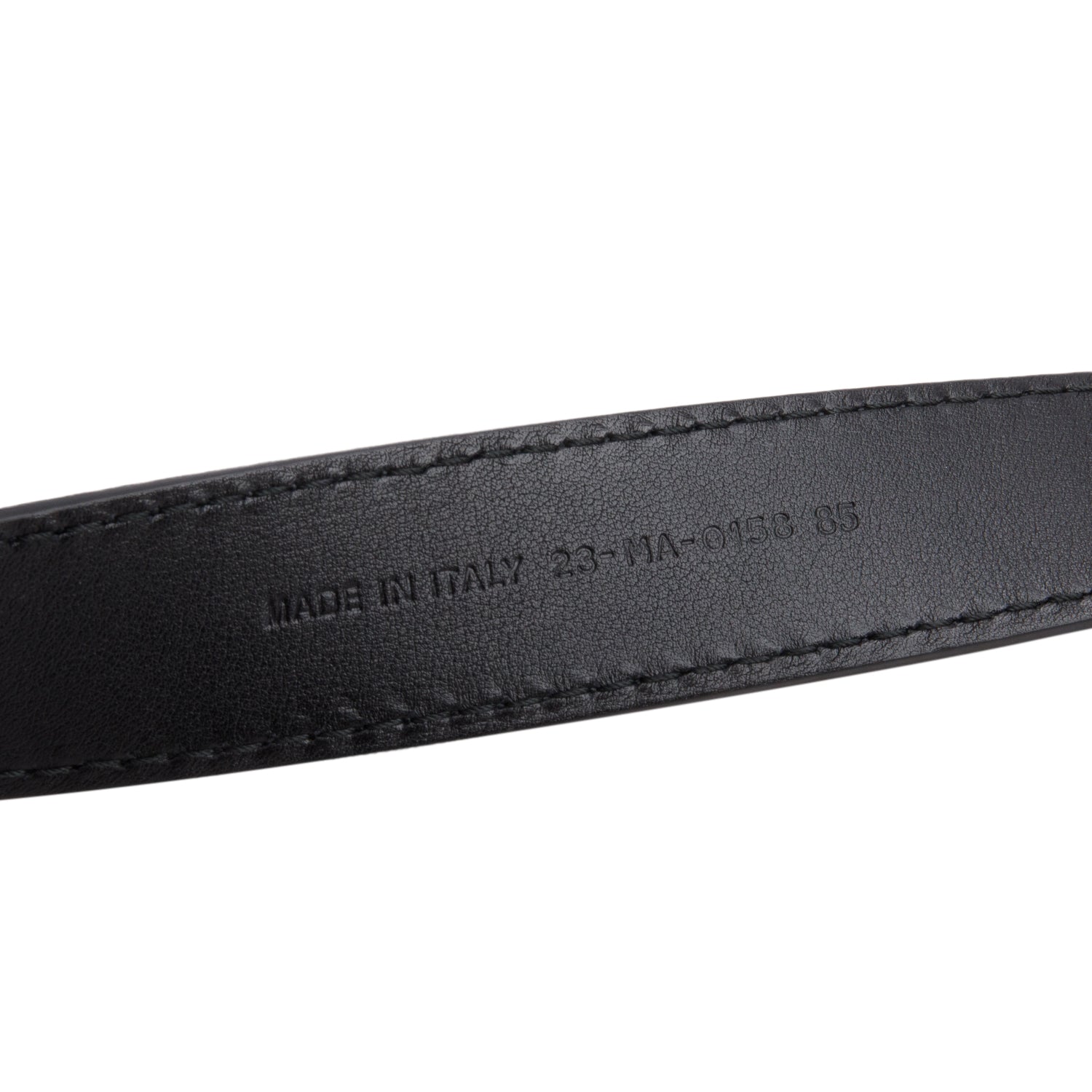 Christian Dior Black Smooth Calfskin D-Fence Belt 85
