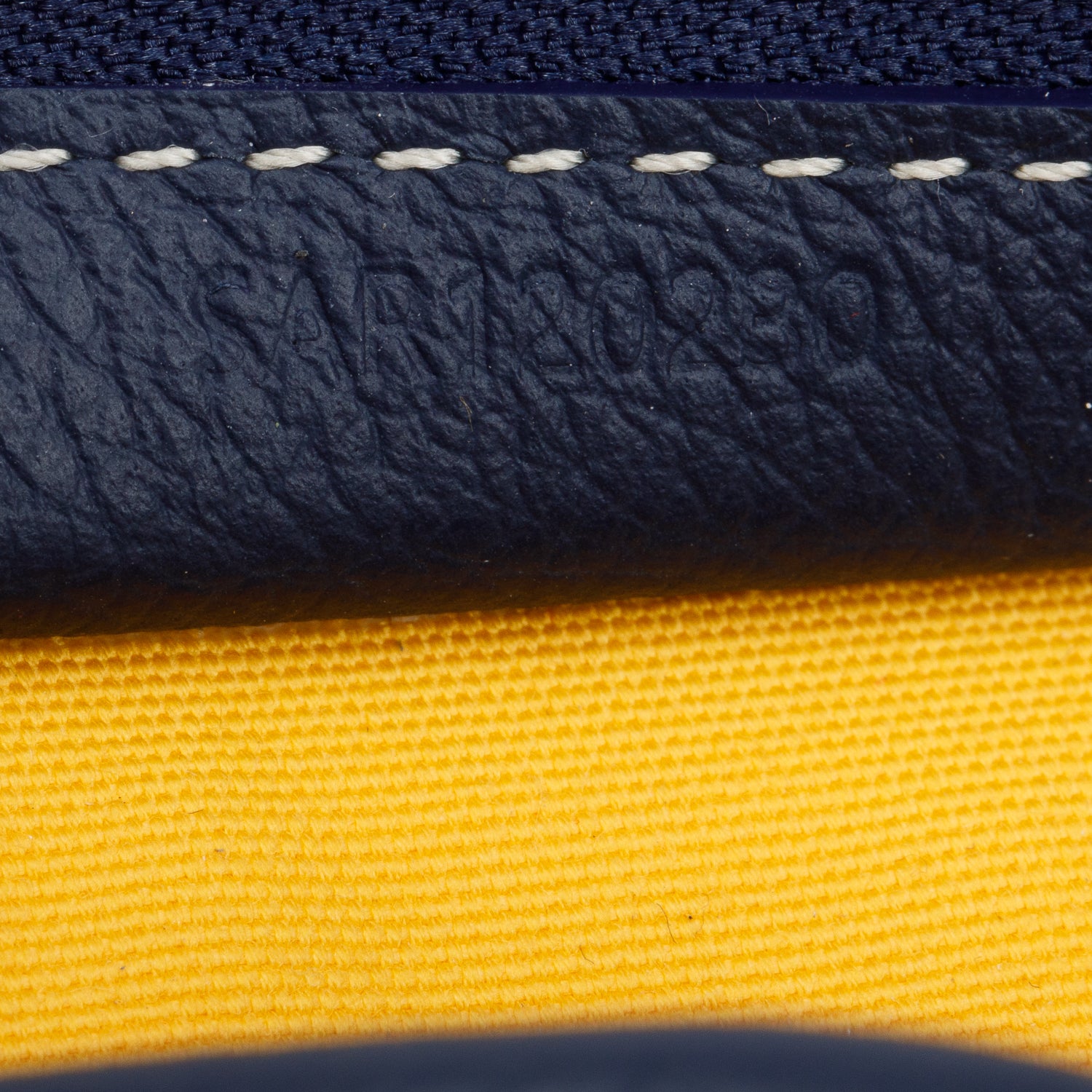 Goyard 2023 Navy Goyardine Jouvence MM Toiletry Pouch w/ Receipt