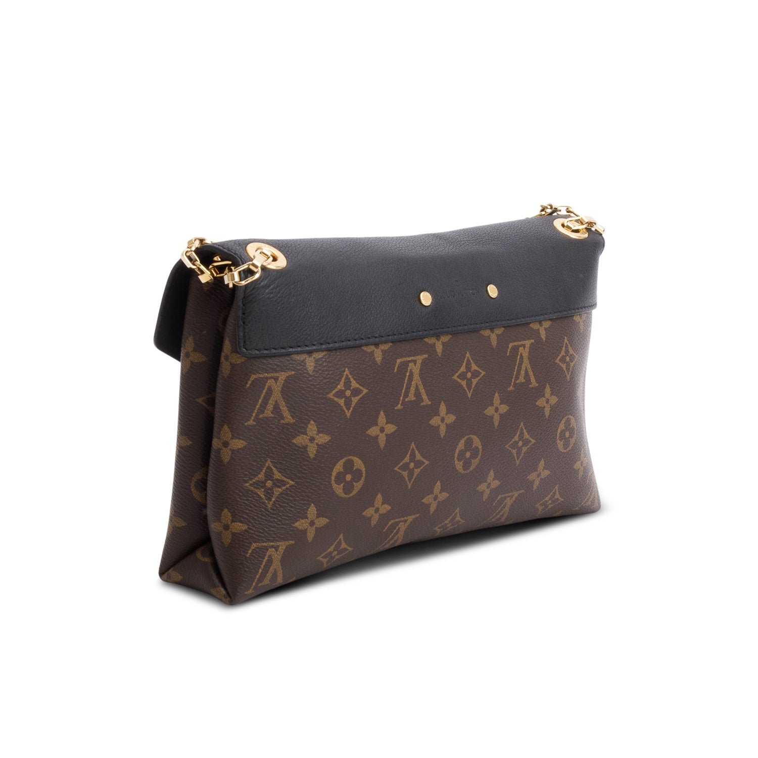 Louis Vuitton Black Monogram Pallas Chain Bag