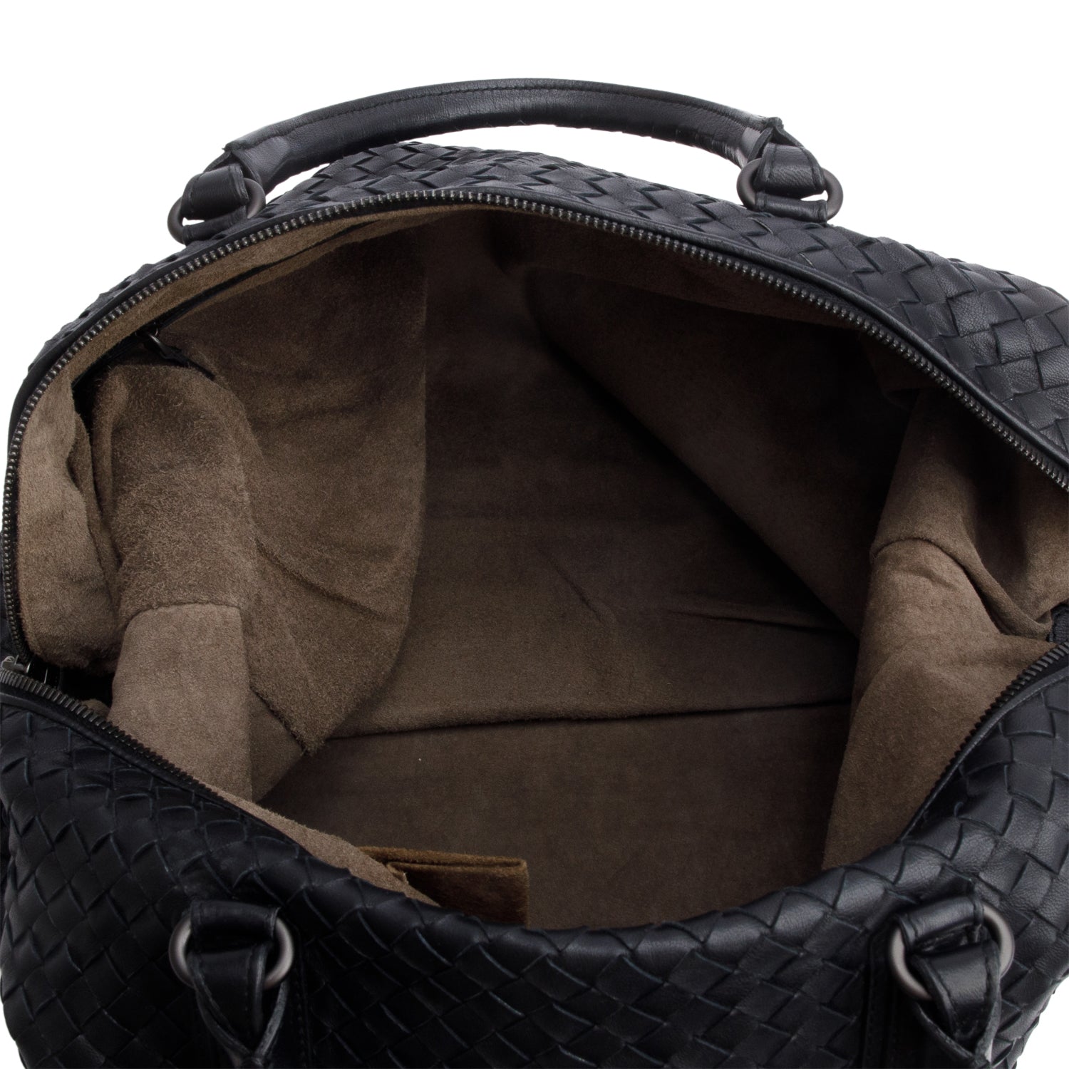 Bottega Veneta Black Nappa Intrecciato Maxi Convertible Tote w/ Strap