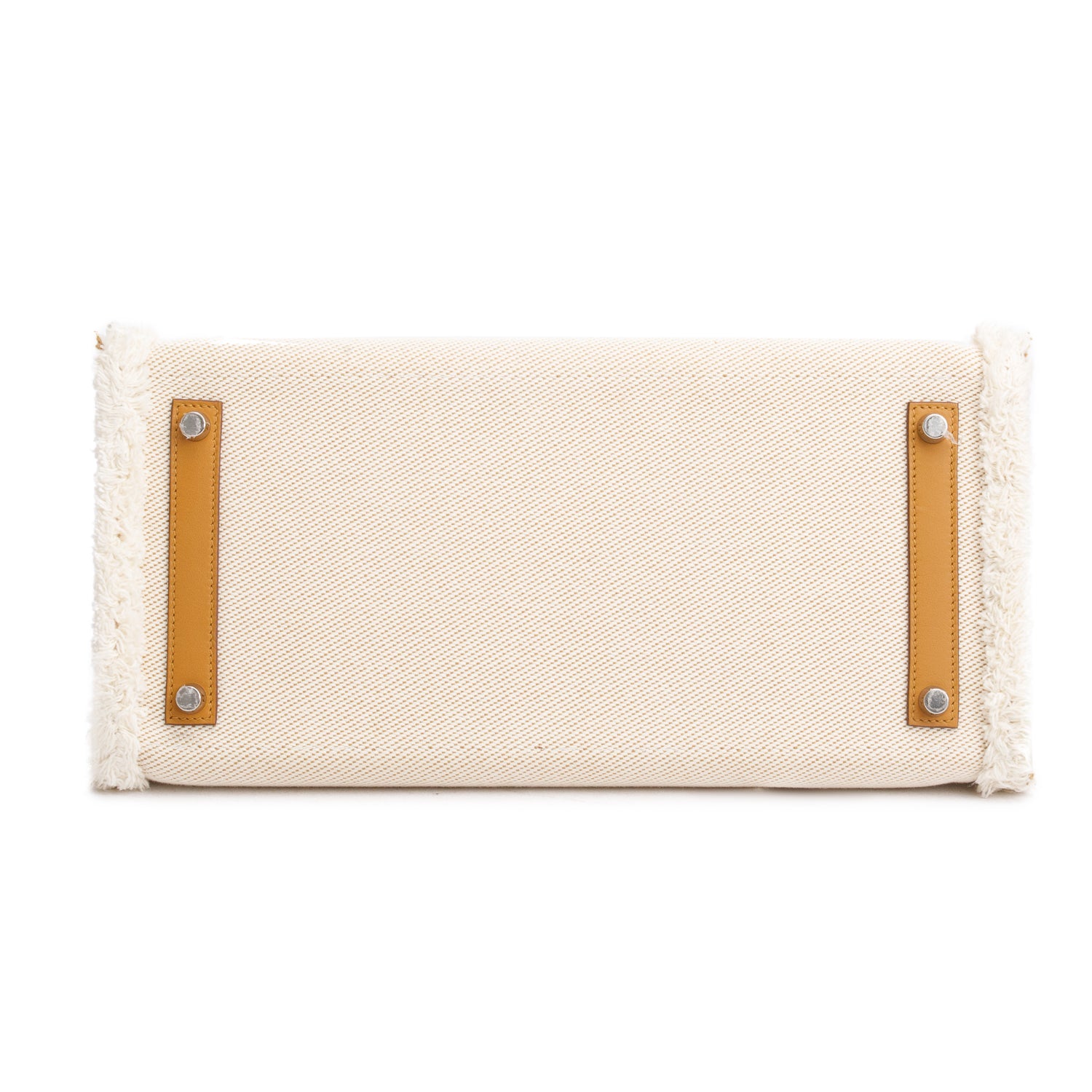 Hermes 2021 Limited Edition Sesame Swift And Ecru Toile H Fray Fray Birkin 35