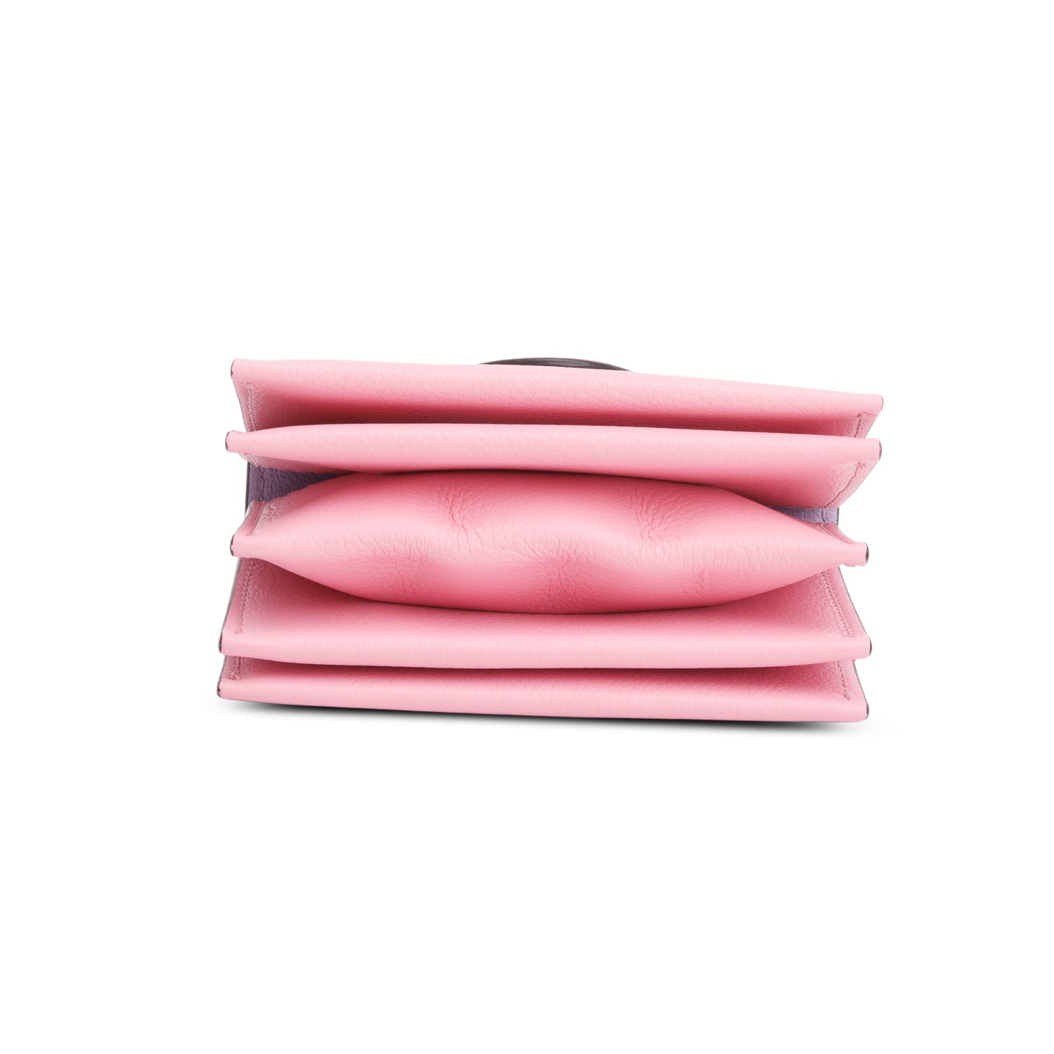 Versace Pink Leather La Medusa Accordion Card Case w/ Box