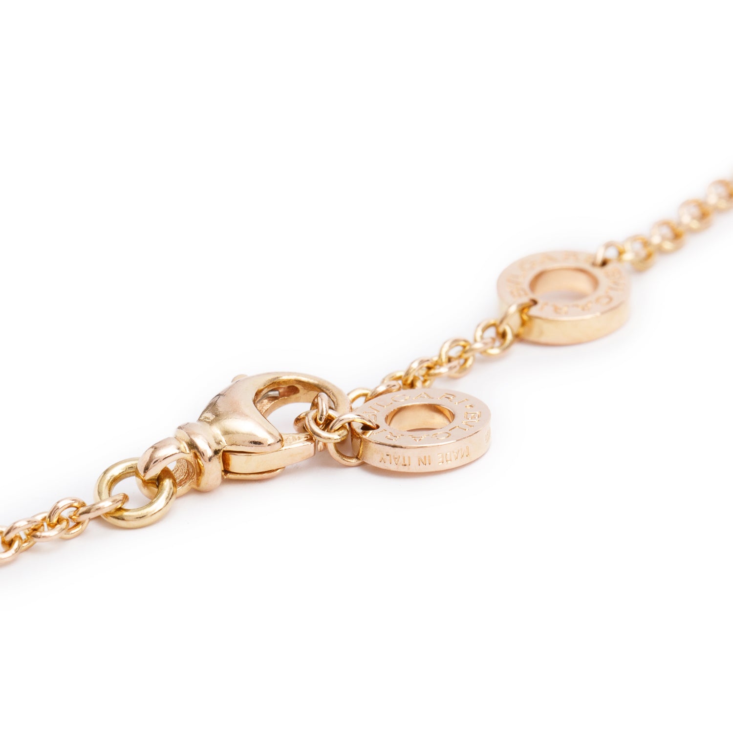 BVLGARI BVLGARI 18k Rose Gold Sapphire & Tsavorite Sorbet Pendant Necklace