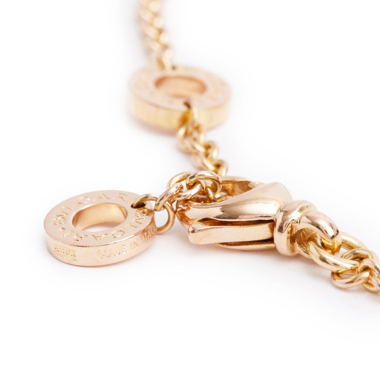 BVLGARI BVLGARI 18k Rose Gold Sapphire & Tsavorite Sorbet Pendant Necklace