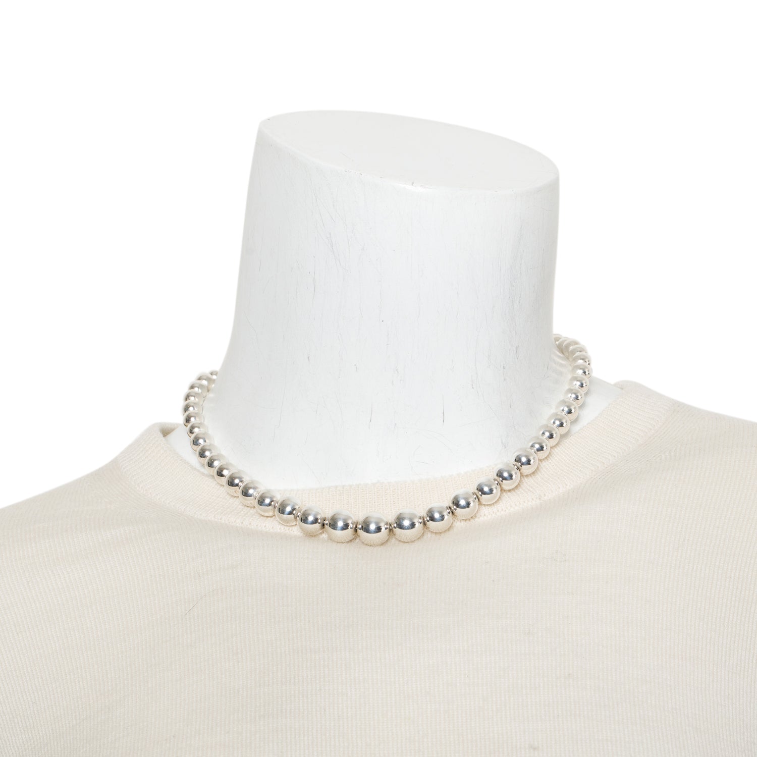 Tiffany & Co. Sterling Silver HardWear Graduated Ball Necklace