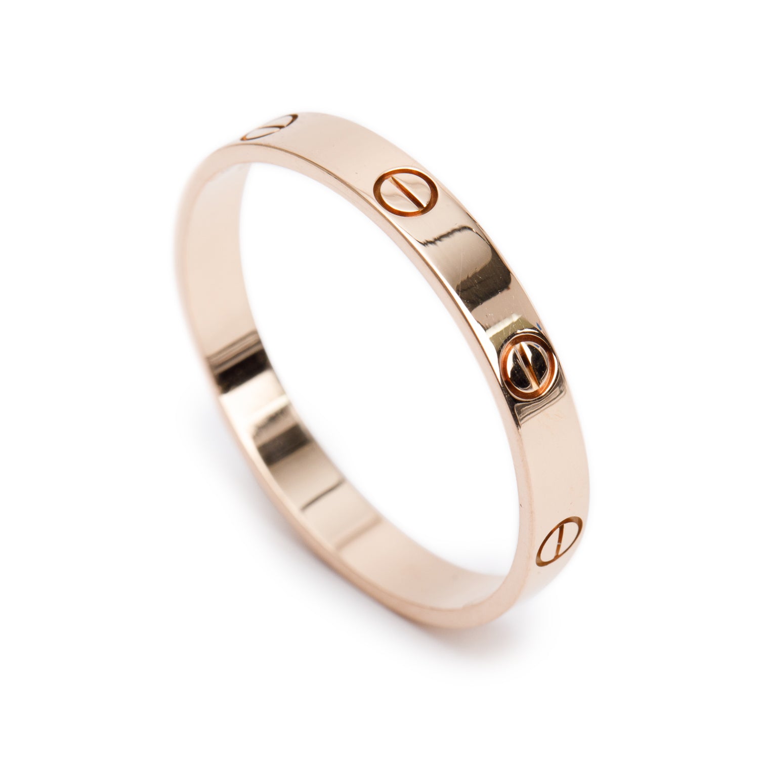 Cartier 18k Rose Gold 3.6 MM Love Wedding Band Ring, Size 72 14