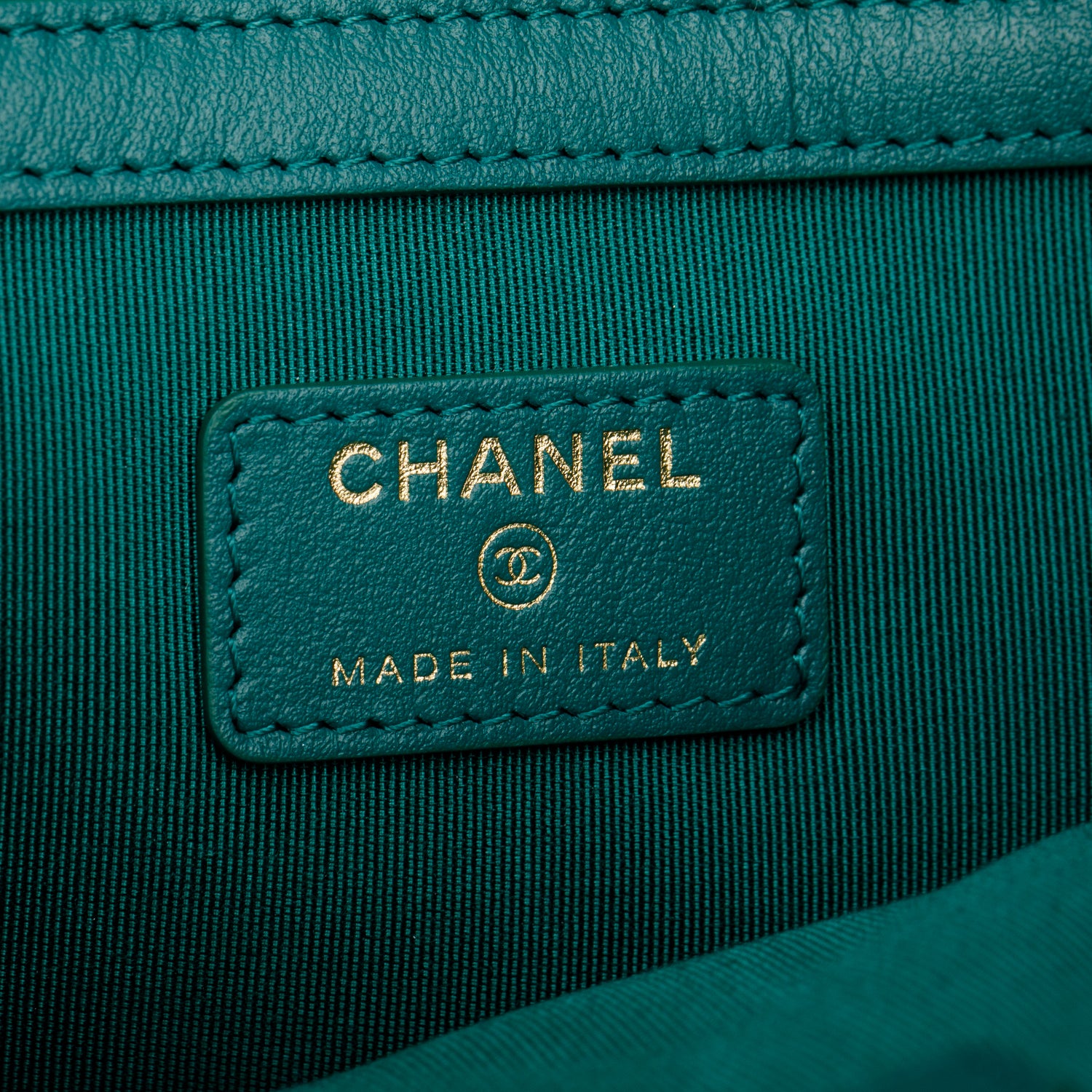 Chanel Blue Quilted Jersey O-Case Clutch w/ Box & Authenticity Card