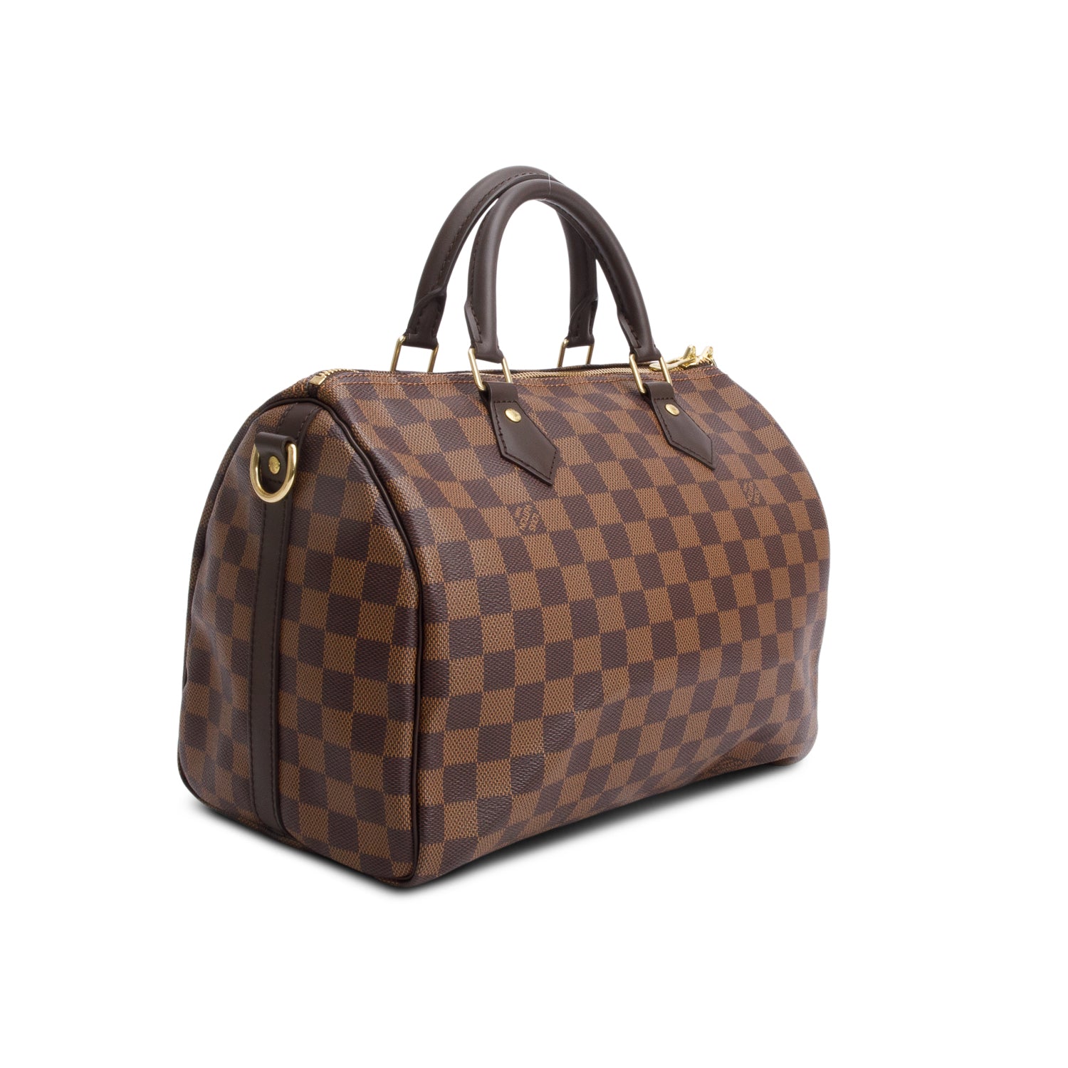 Louis Vuitton 2022 Damier Ebene Speedy Bandouliere 30 w/ Strap & Receipt